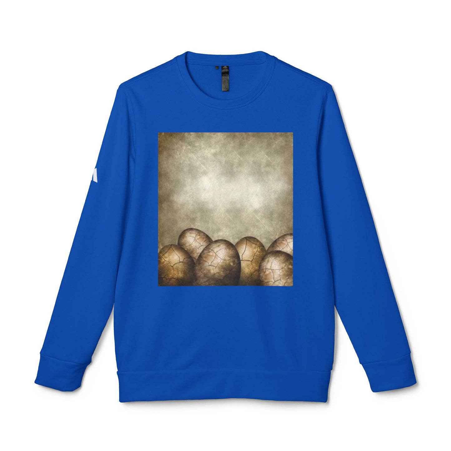 Cozy Artistic Egg Design Unisex Fleece Crewneck Sweatshirt