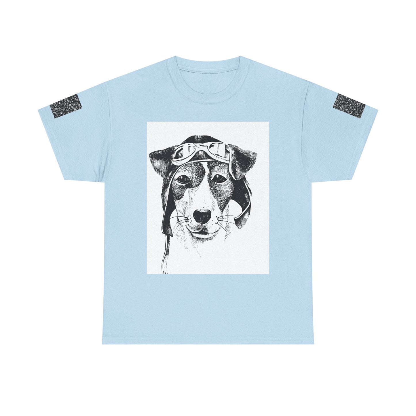 Vintage Aviator Dog Unisex Heavy Cotton Tee