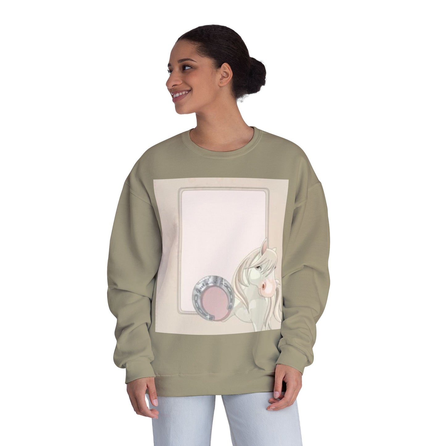 Cute Unicorn Blank Space Unisex Crewneck Sweatshirt