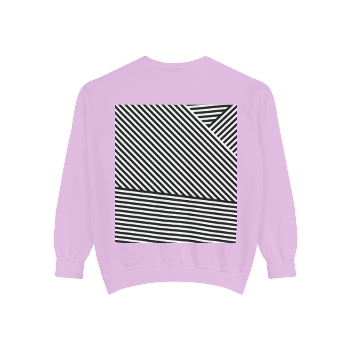 Unique Unisex Garment-Dyed Sweatshirt with Intricate Graphic Design