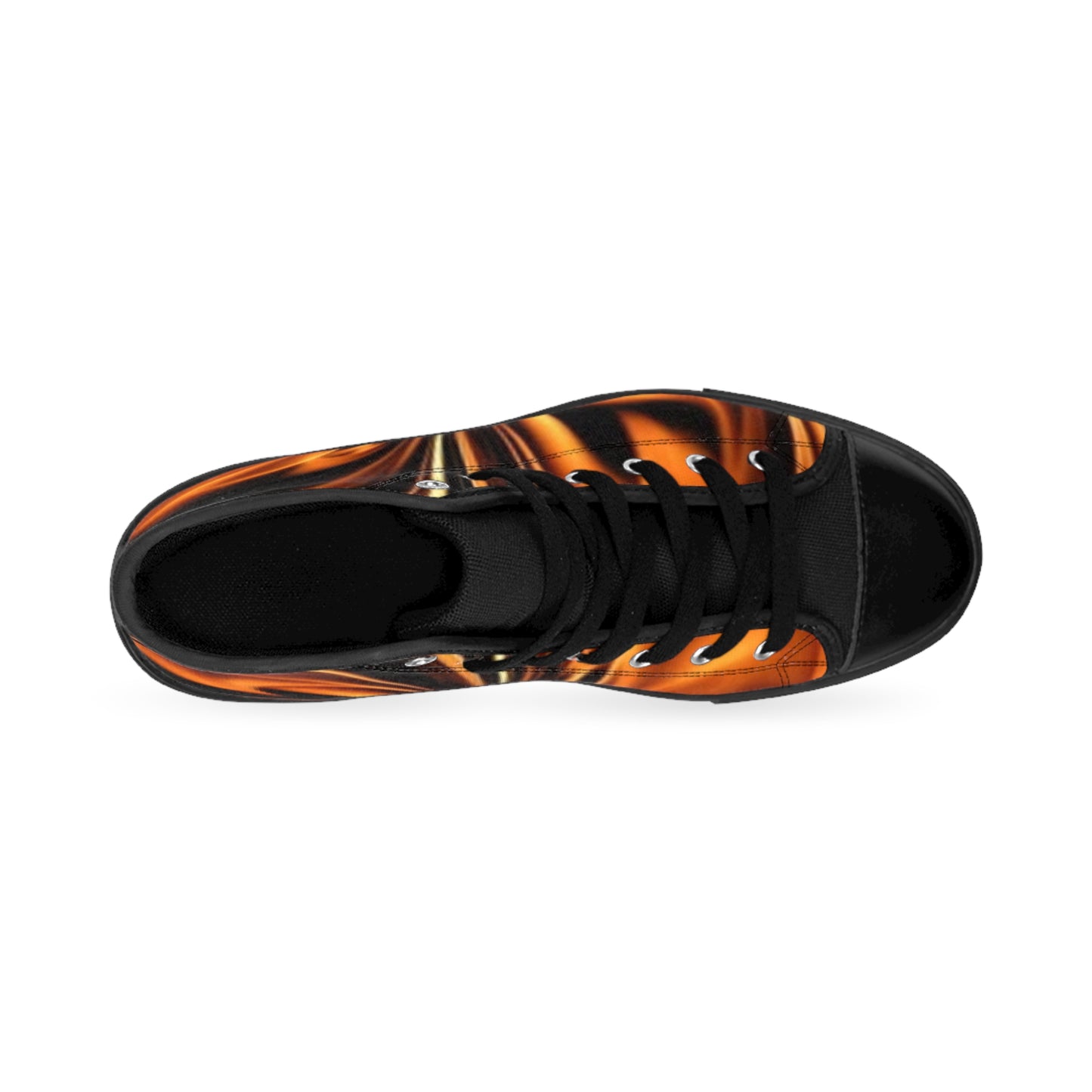 Men's Classic Sneakers - Stylish Black and Gold Design