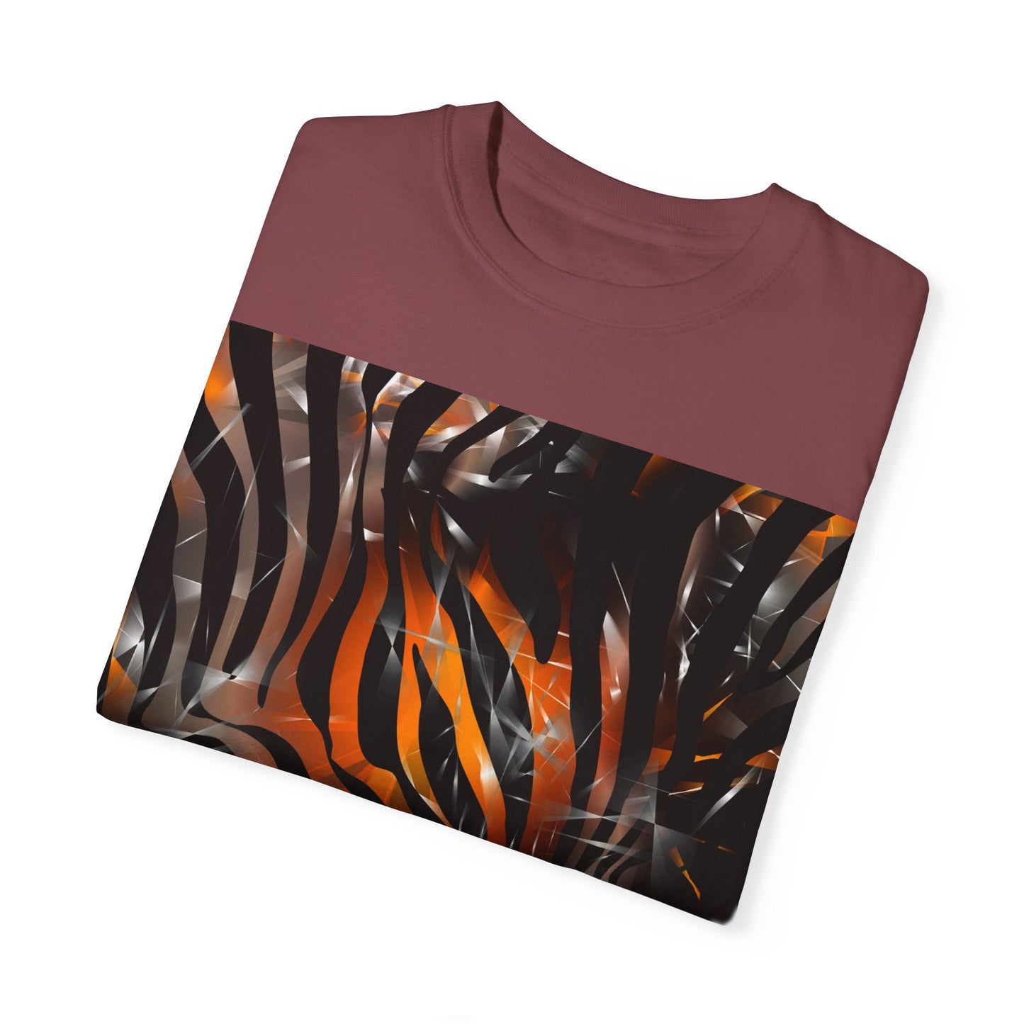 Vibrant Jungle Print Unisex Garment-Dyed T-Shirt