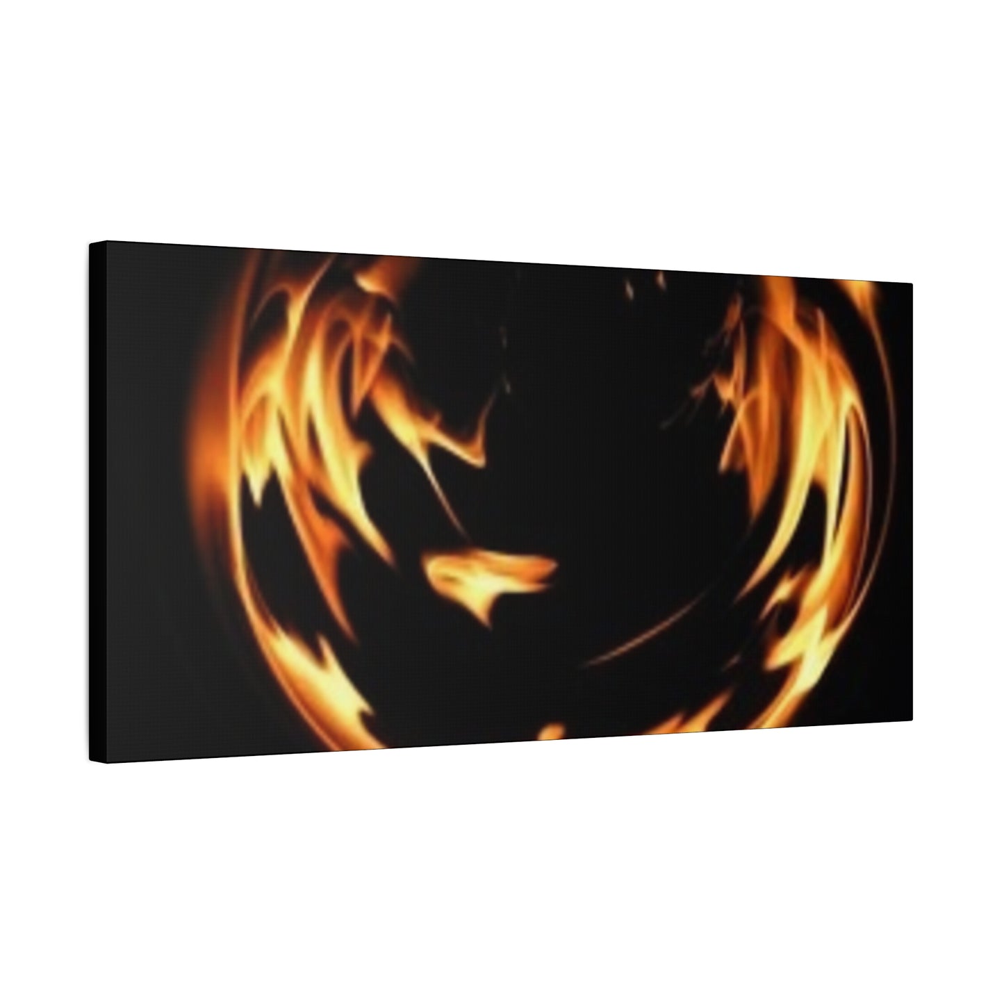 Fire Swirl Matte Canvas Art - Stretched 1.25" Gallery Wrap
