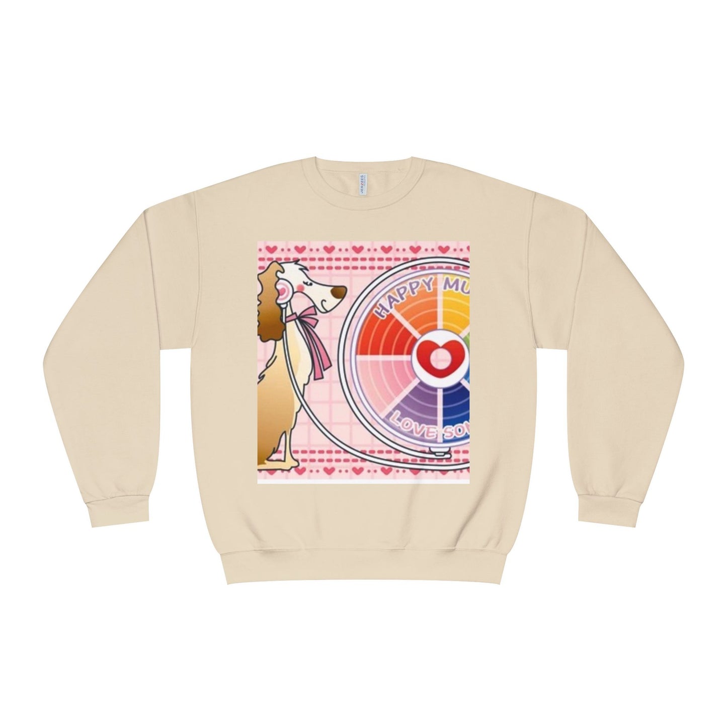 Happy Mood Love Sound Unisex Crewneck Sweatshirt