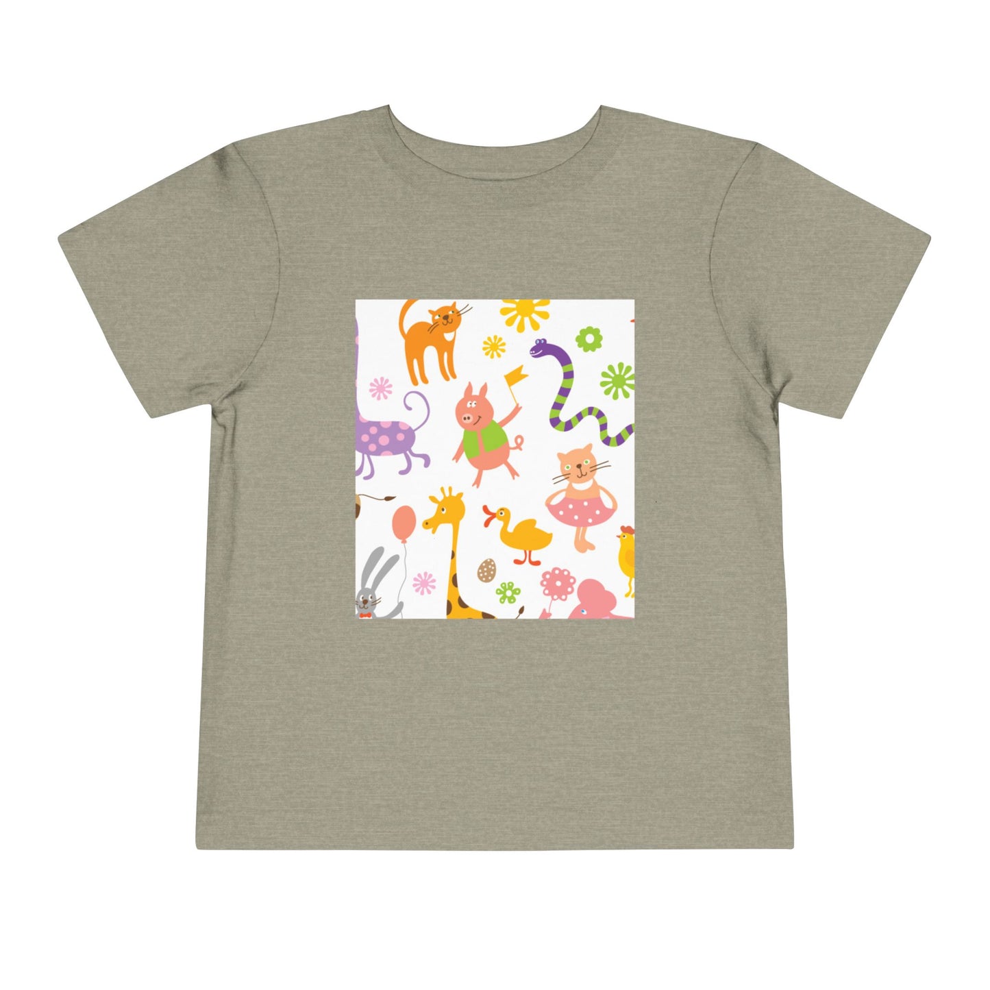 Playful Toddler Tee with Fun Animal Prints