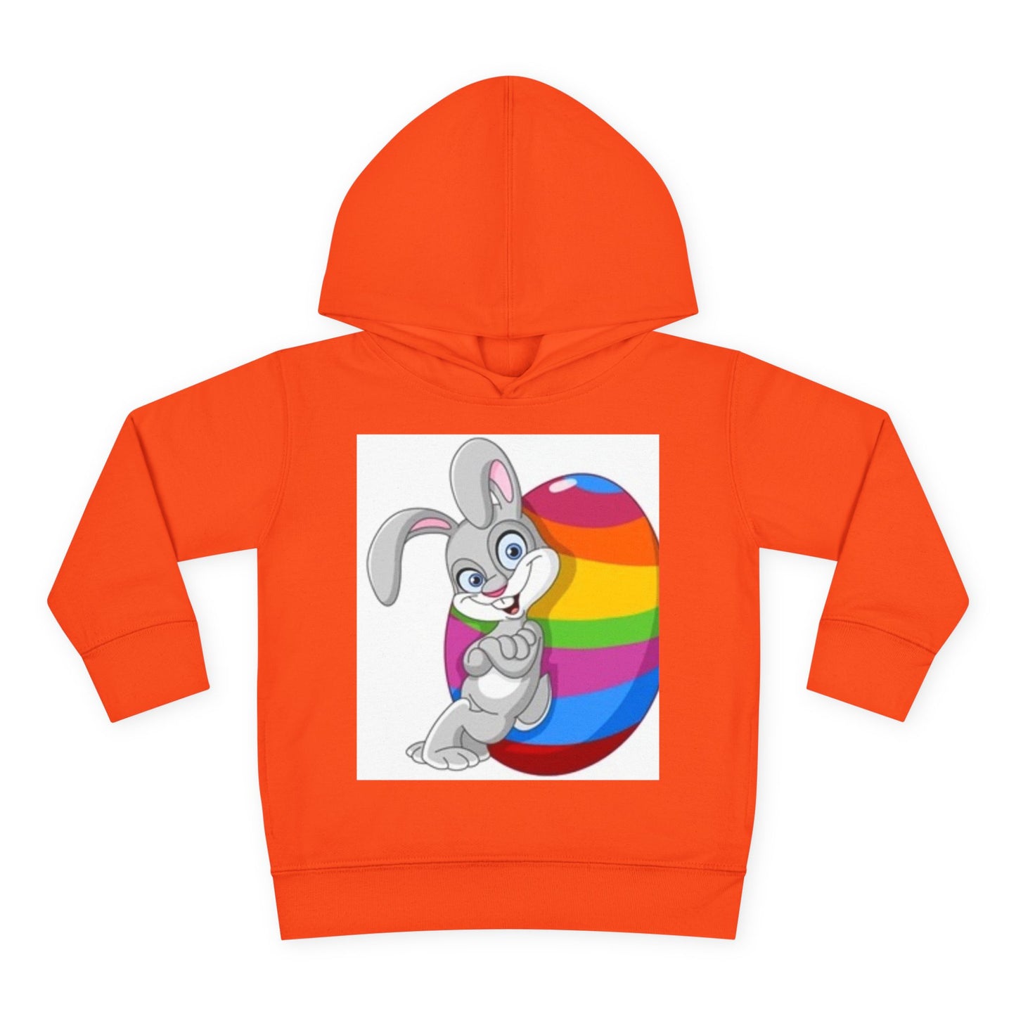 Colorful Easter Bunny Toddler Pullover Hoodie
