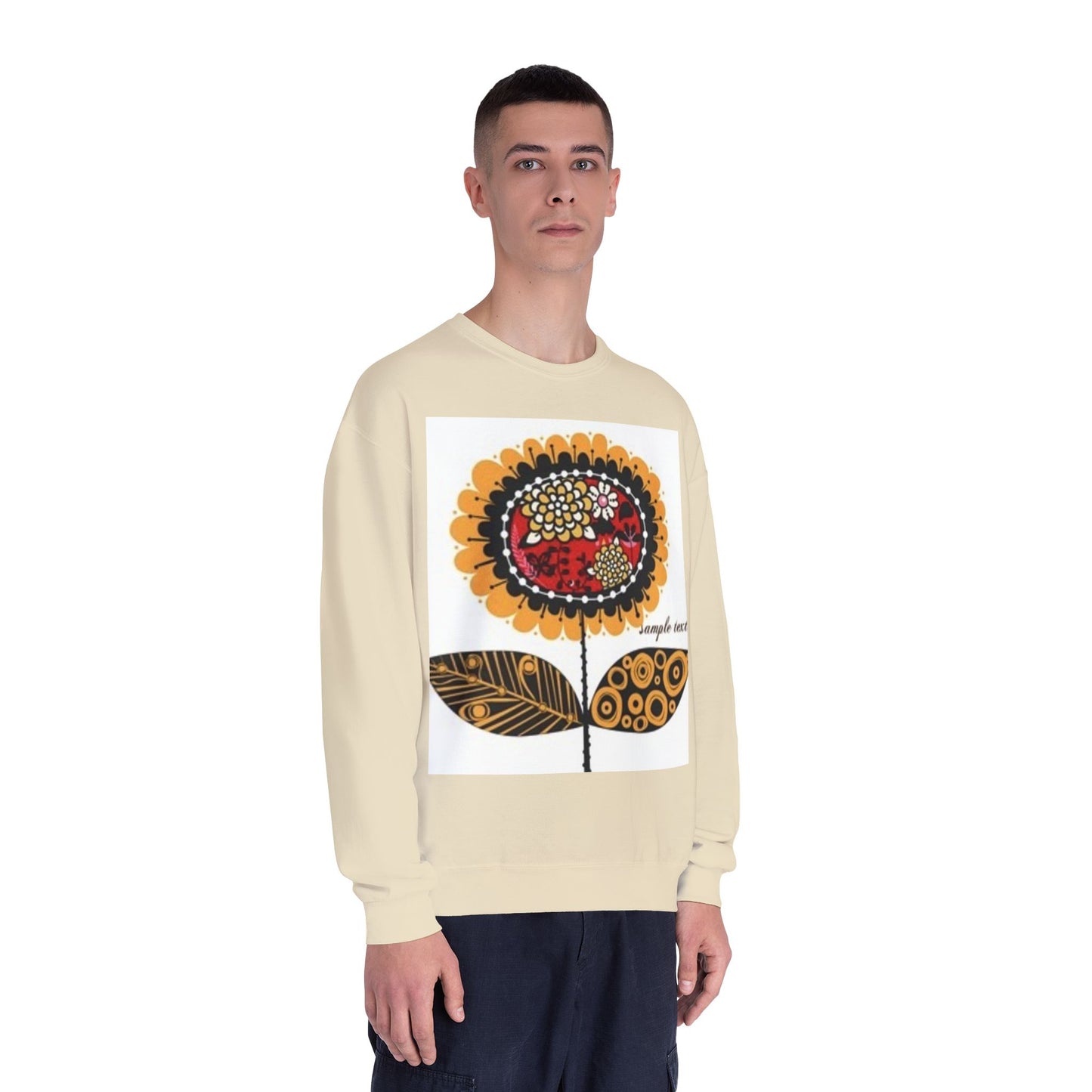 Floral Graphic Sweatshirt - Cozy Unisex Crewneck for All Occasions