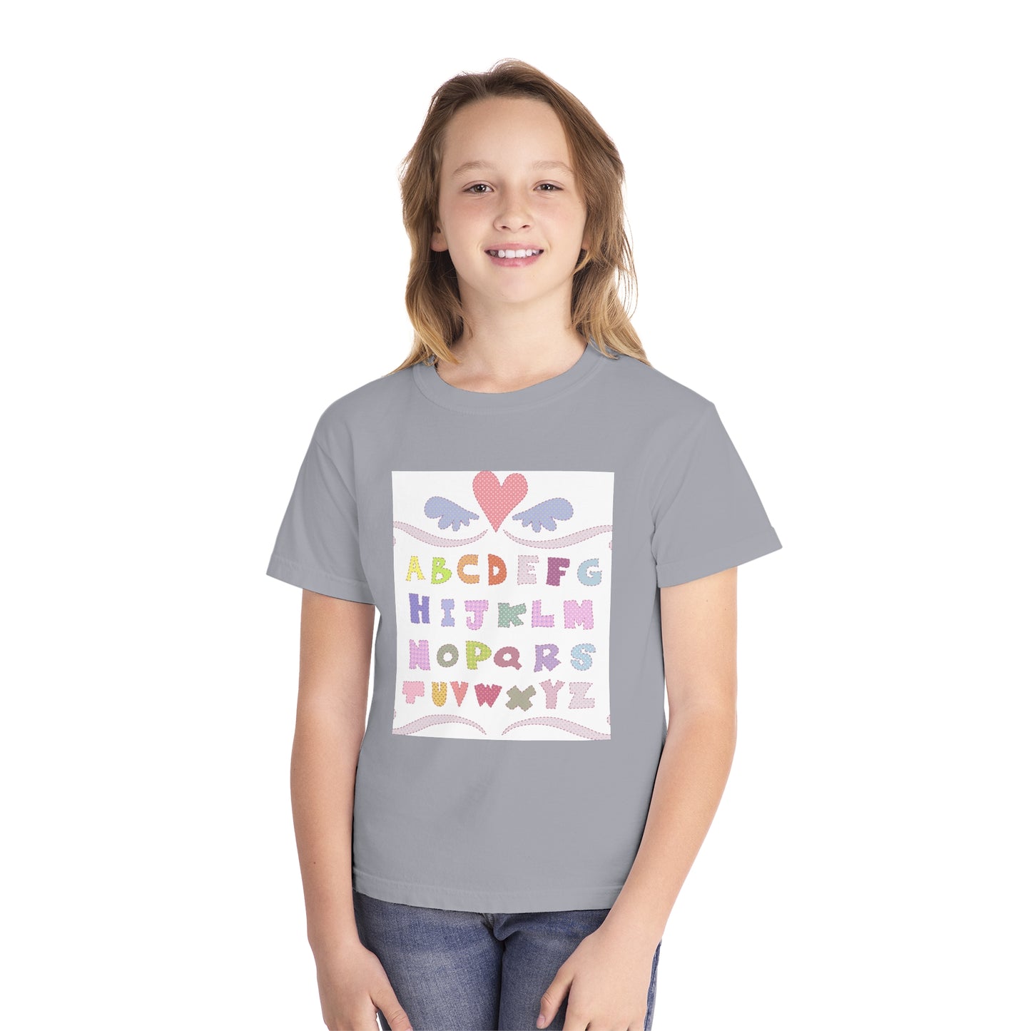 Youth Alphabet Love Tee - Fun & Playful Kids Shirt