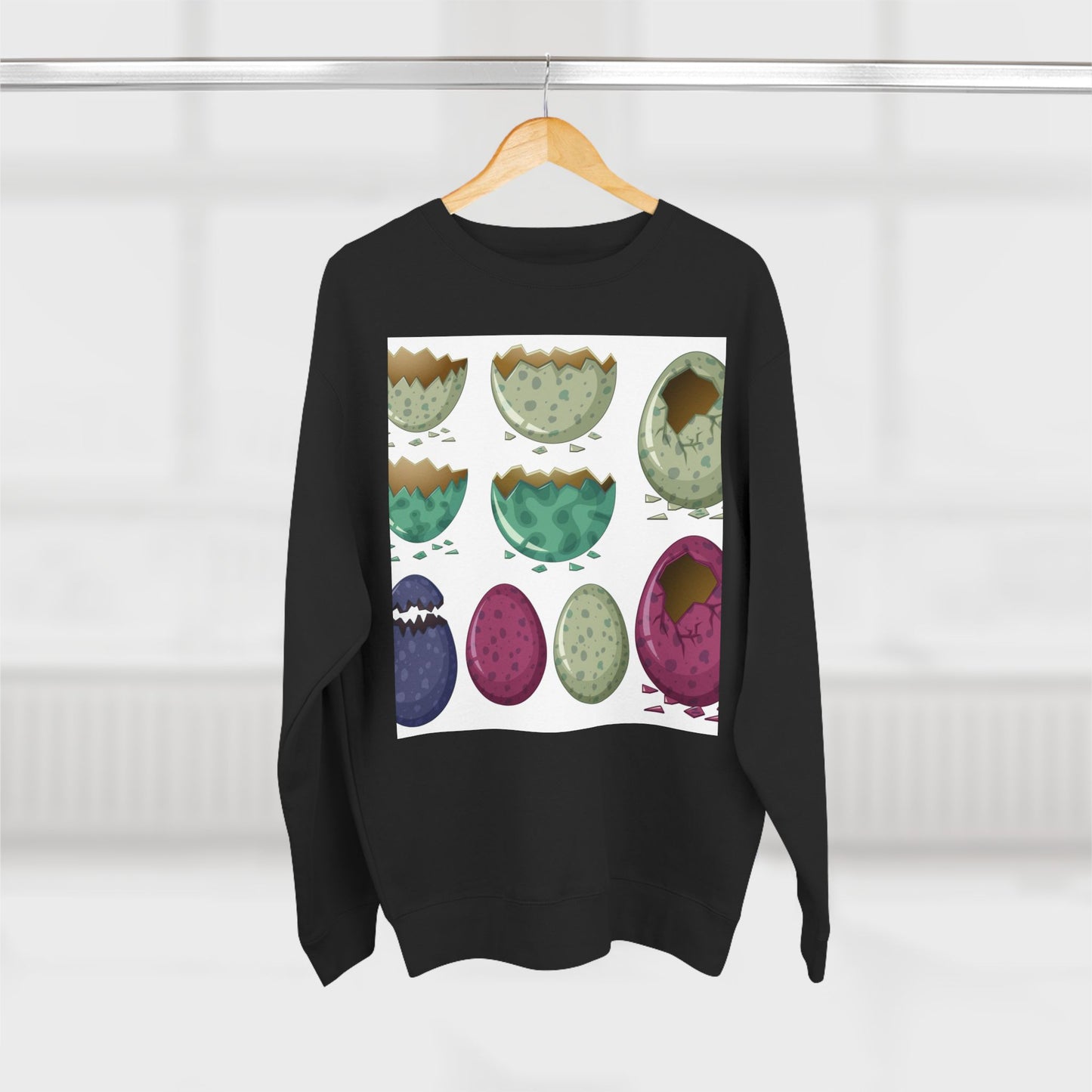 Whimsical Dinosaur Egg Unisex Crewneck Sweatshirt