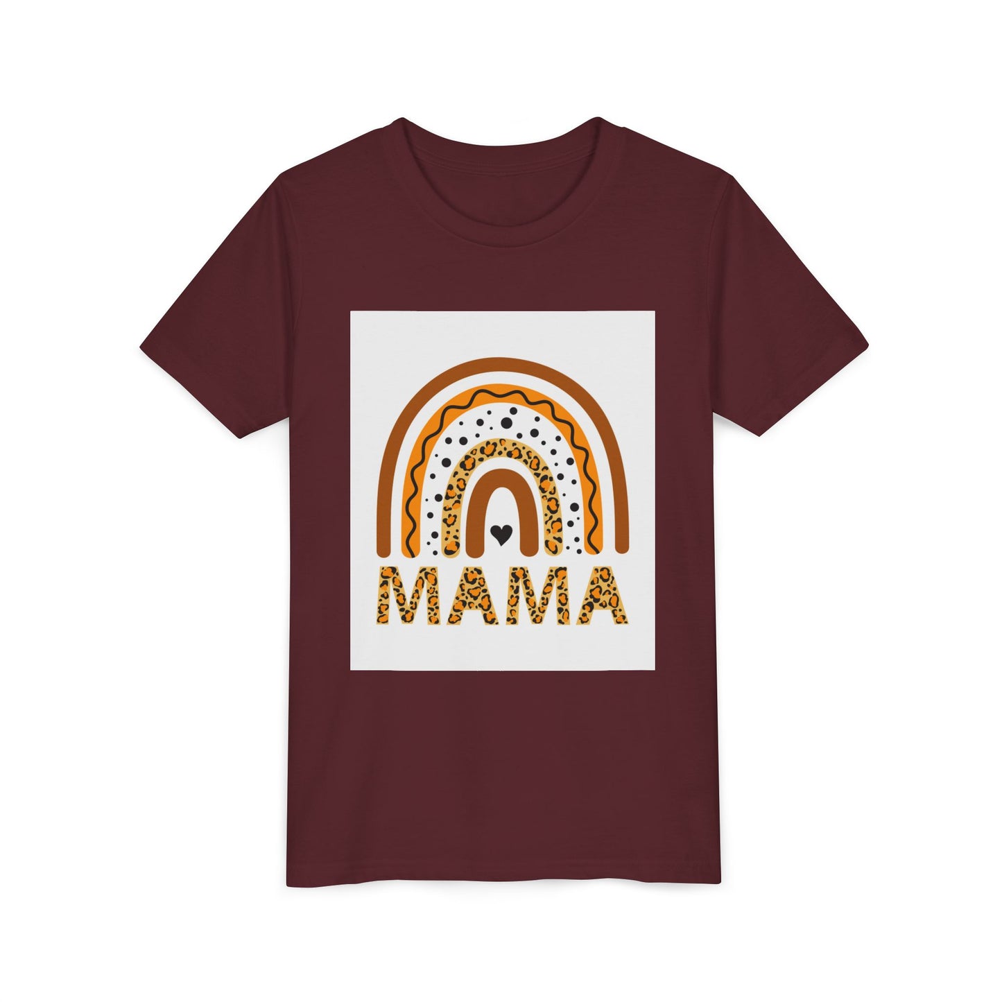 Mama Rainbow Youth Tee - Trendy Short Sleeve T-Shirt for Kids