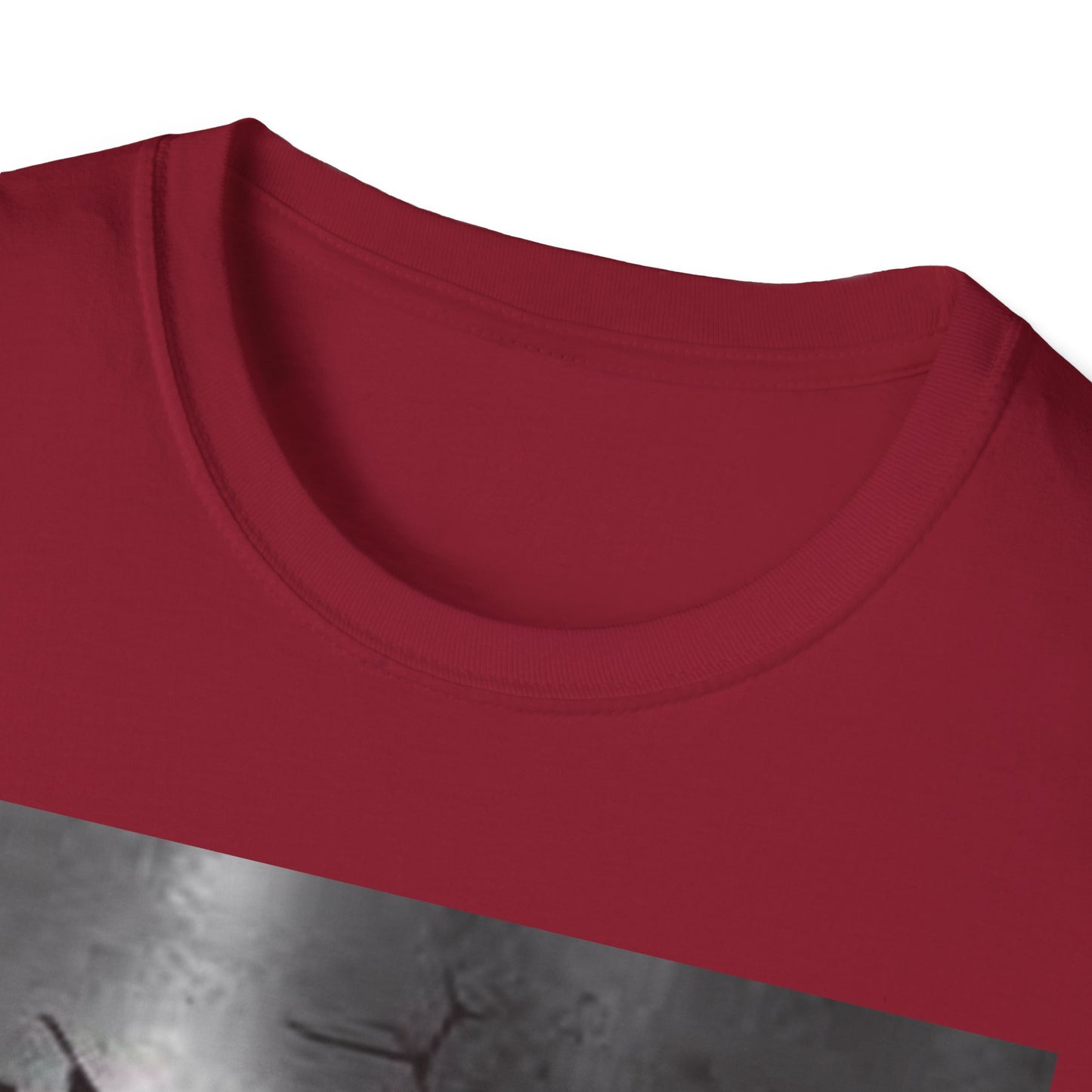Cracked Wall Unisex Softstyle T-Shirt - Edgy Design for Streetwear Enthusiasts