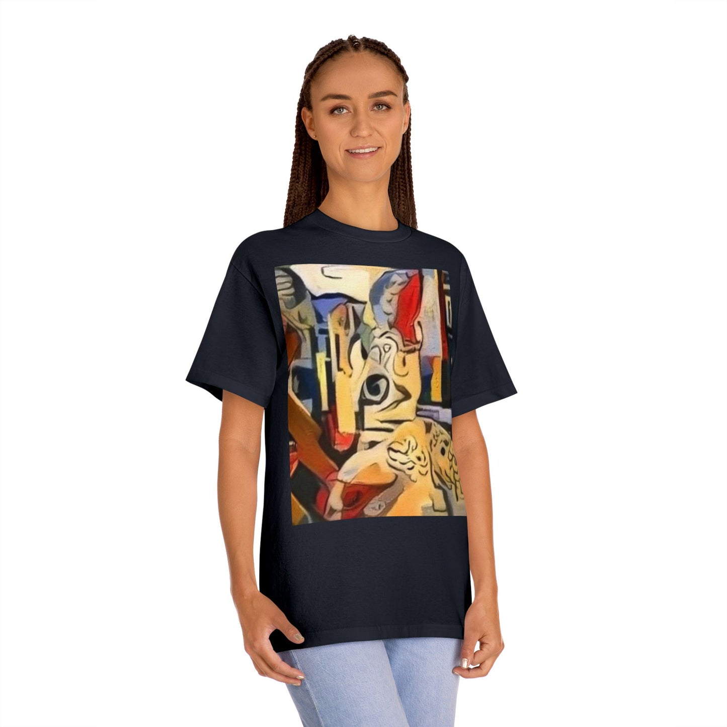 Artistic Unisex Classic Tee - Vibrant Abstract Design