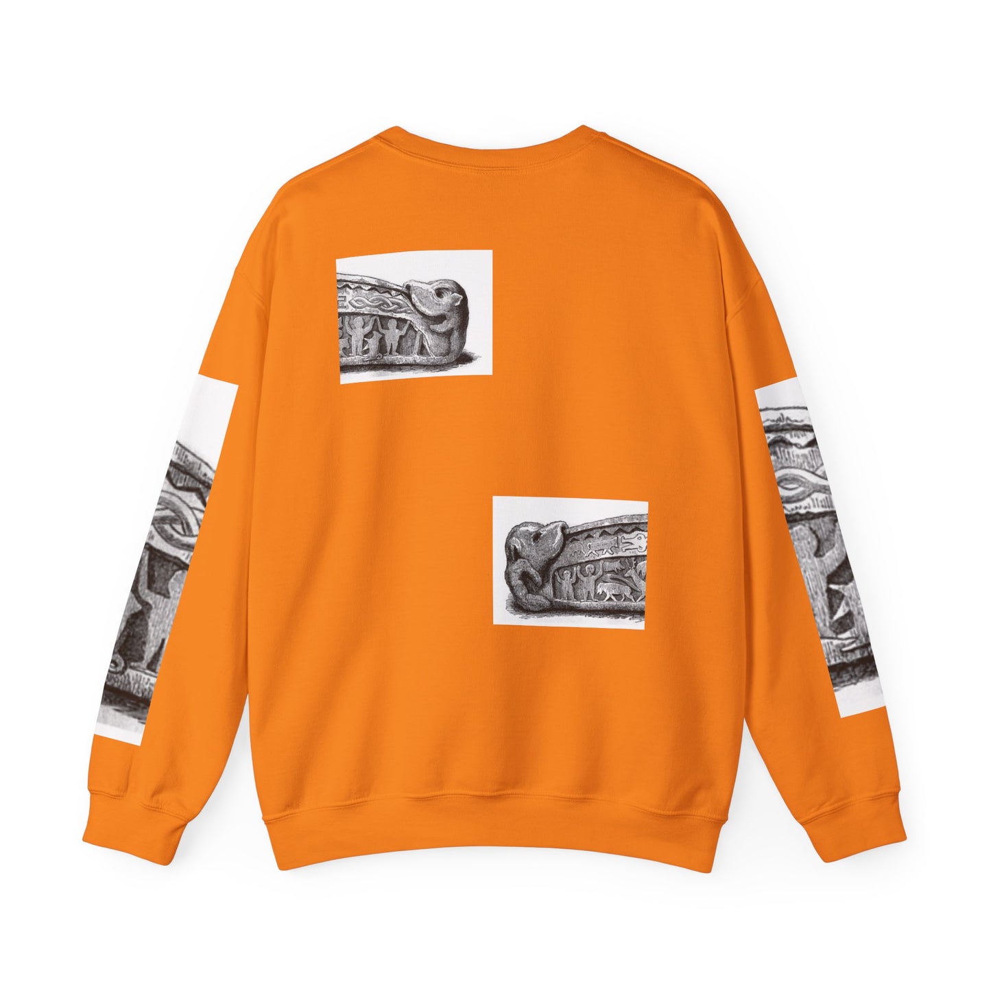 Artistic Unisex Heavy Blend™ Crewneck Sweatshirt - Vintage-Inspired Graphic Design