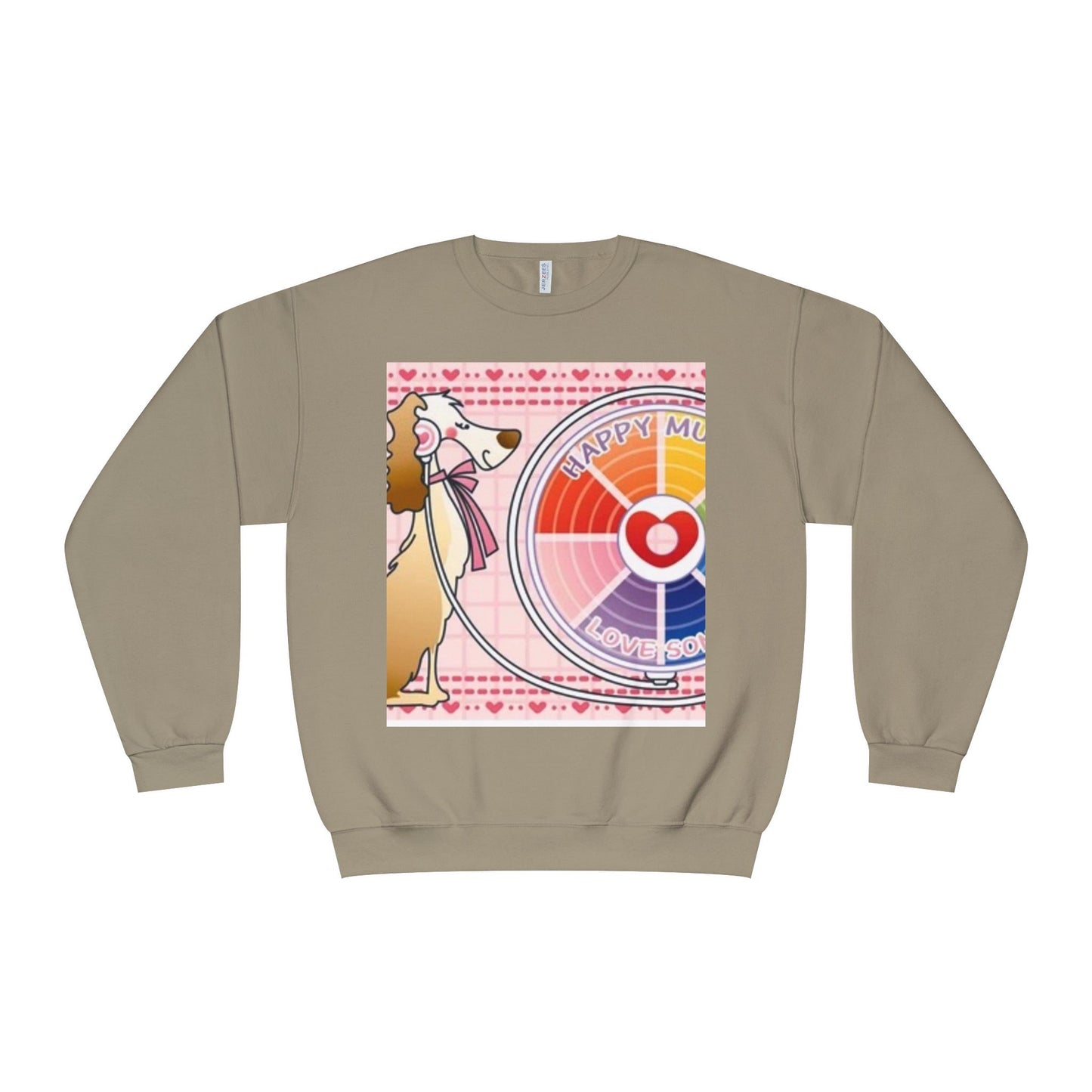 Happy Mood Love Sound Unisex Crewneck Sweatshirt