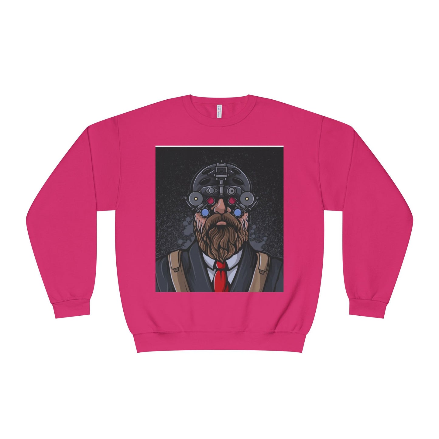 Bearded Warrior Crewneck Sweatshirt - Unisex Graphic Sweatshirt