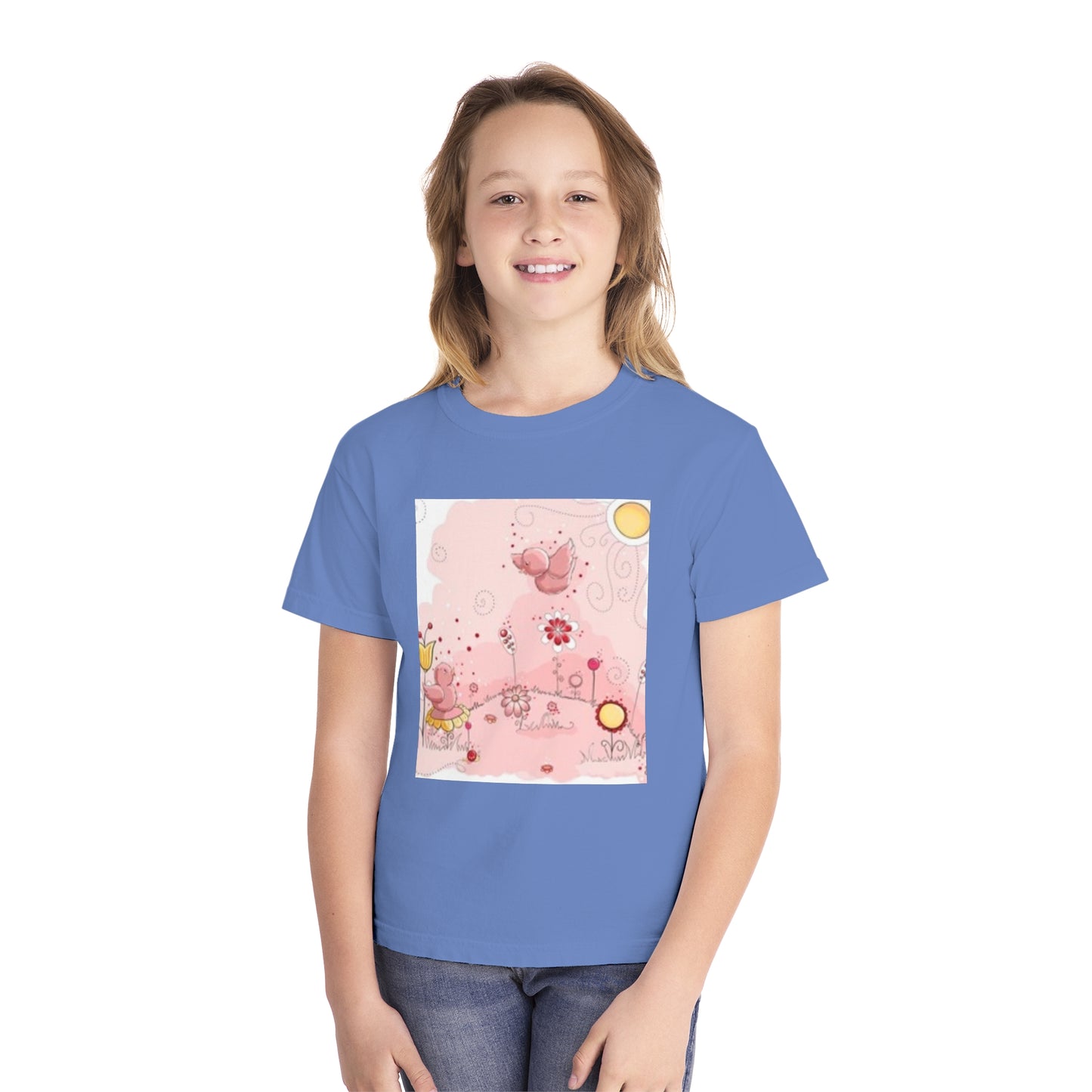 Fun Dinosaur Youth Midweight Tee for Boys and Girls - Perfect for Play and Adventures