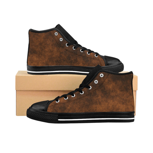 Vintage Brown High-Top Sneakers for Everyday Style