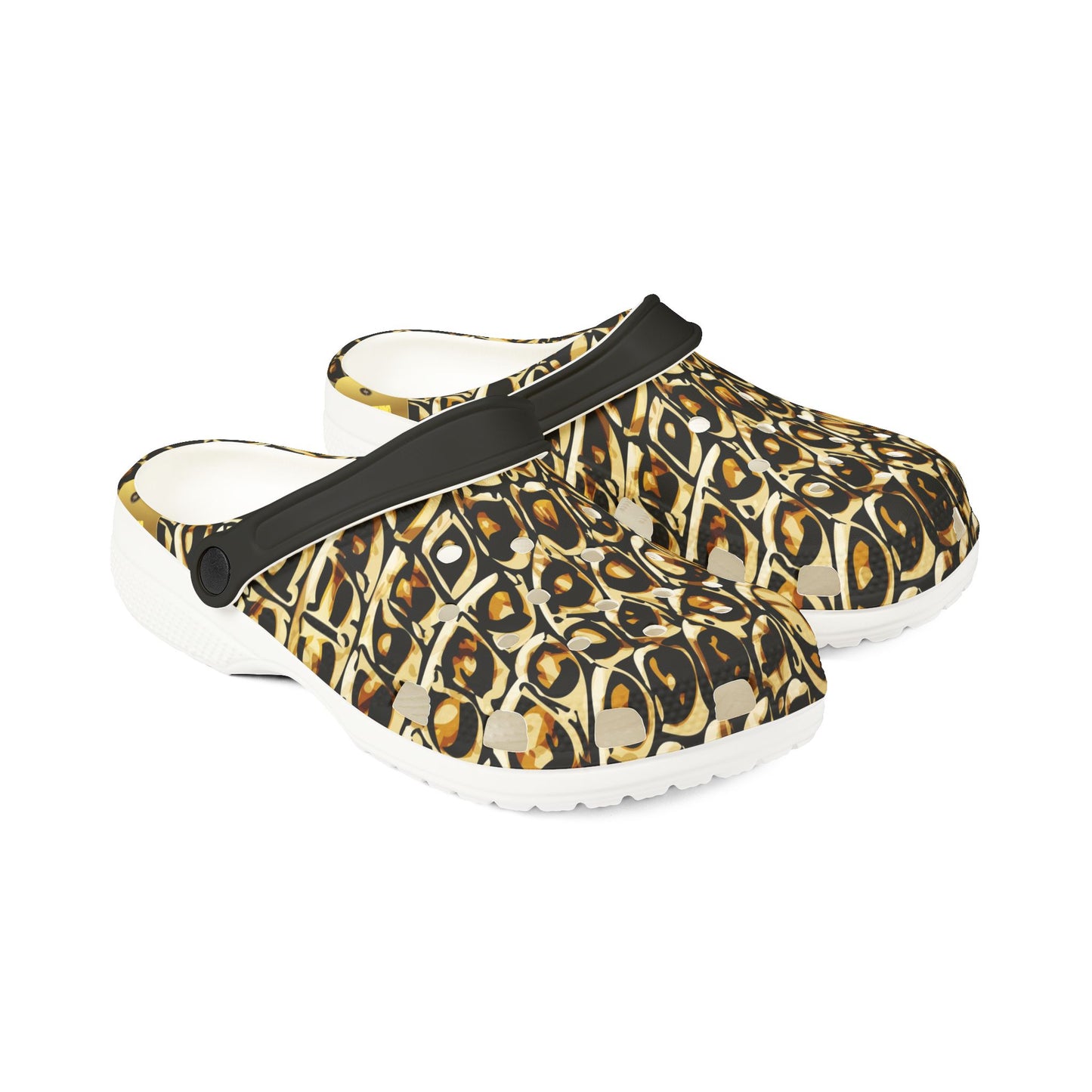 Stylish EVA Foam Rubber Clogs - Trendy Leopard Print Shoes for Comfort and Style