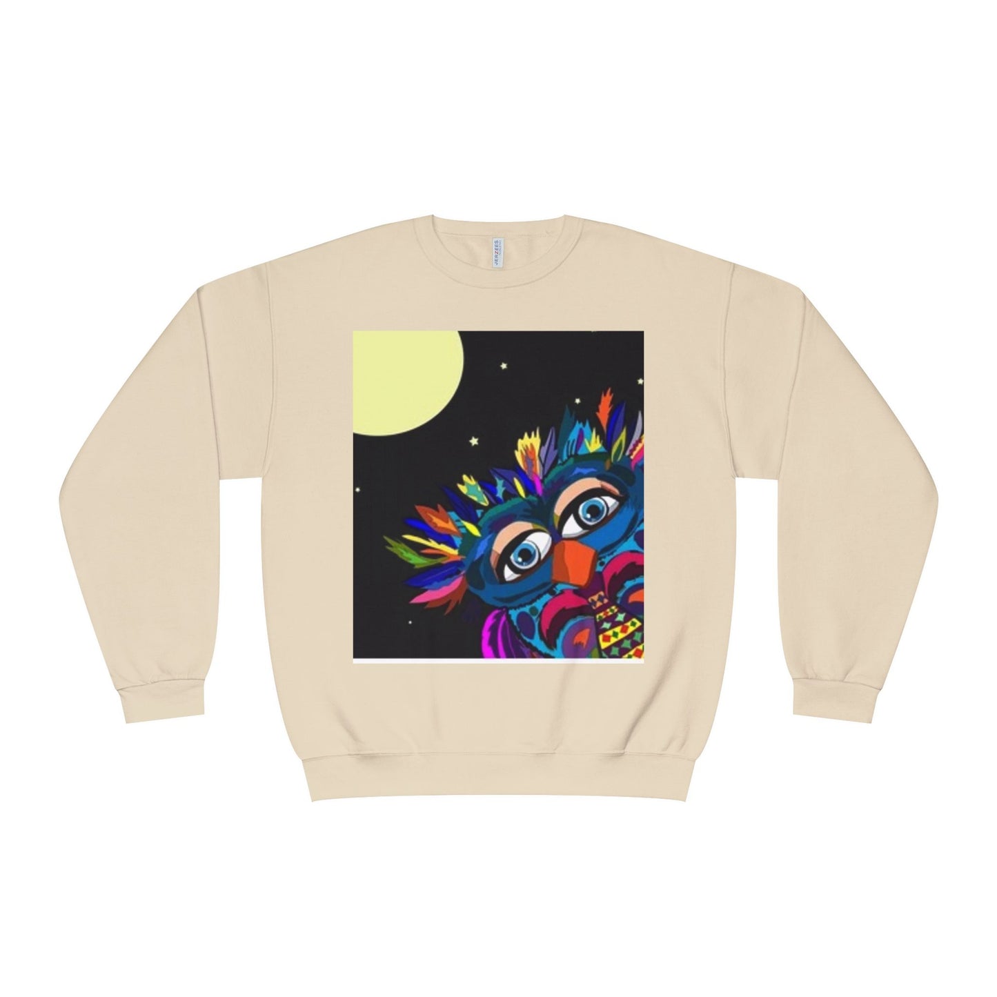 Colorful Night Owl Crewneck Sweatshirt - Unisex NuBlend® Sweatshirt