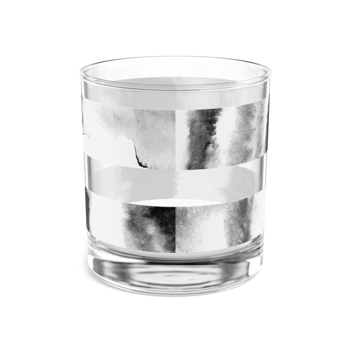 Elegant Black and White Rocks Glass, 10oz - Perfect for Entertaining and Celebrations