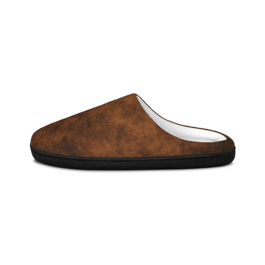 Cozy Brown Indoor Slippers for Men - Soft and Comfortable House Footwear