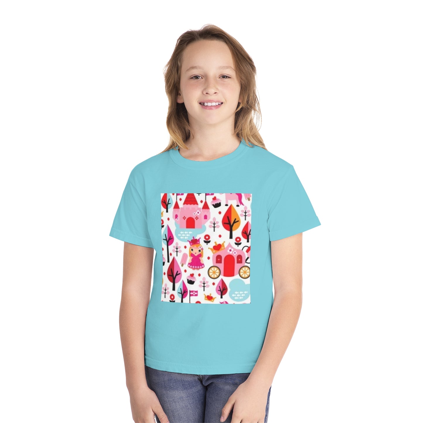 Youth Midweight Tee - Whimsical Fairy Tale Design for Kids
