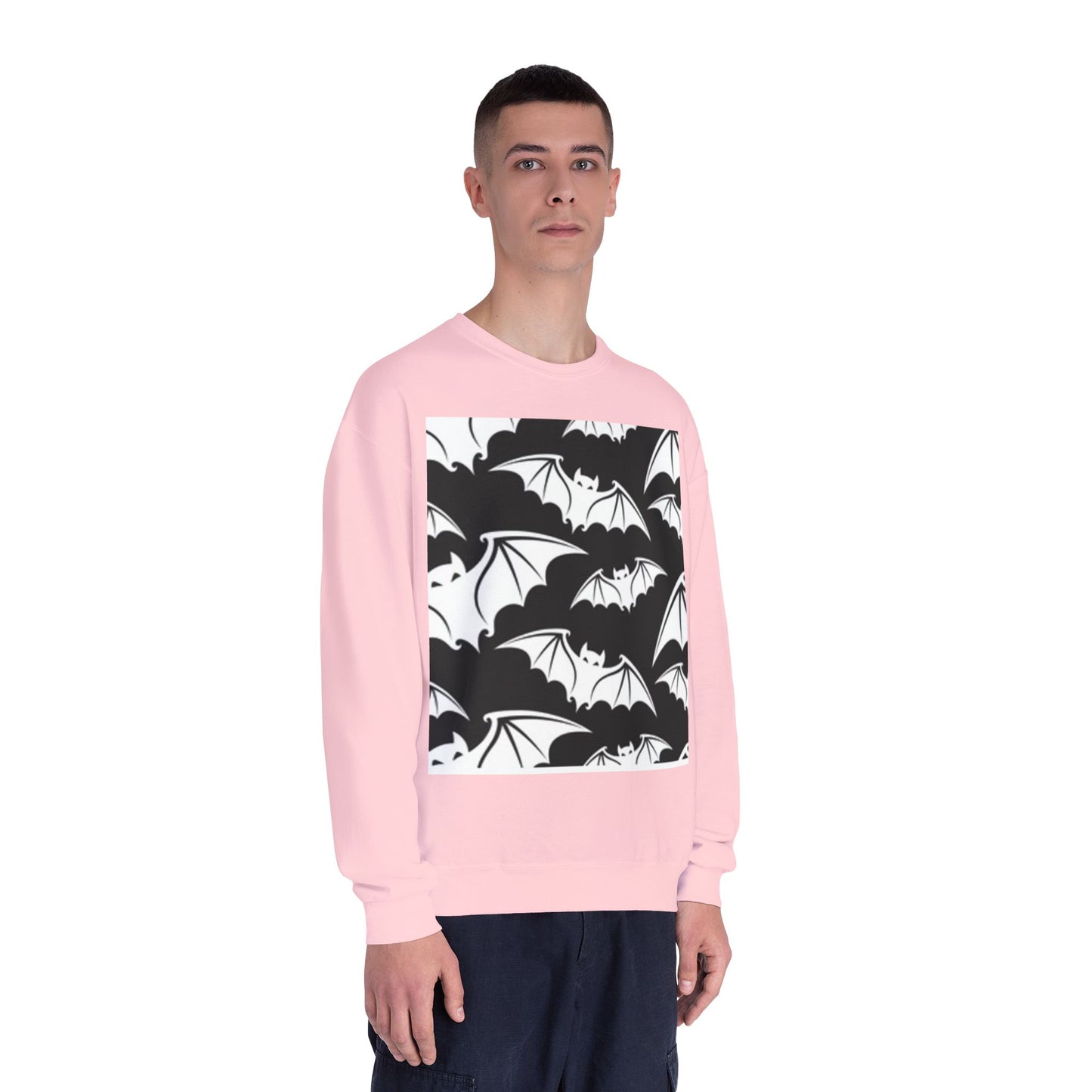 Bats in Flight Unisex Crewneck Sweatshirt - Cozy Halloween Spirit