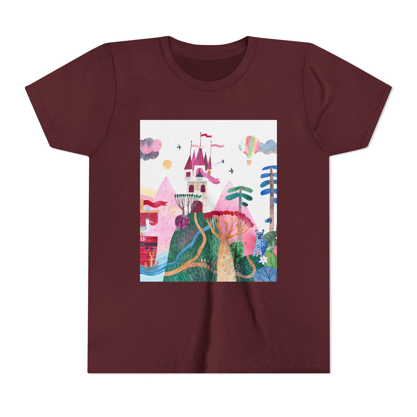 Mermaid Dreams Youth Tee - Cute Short Sleeve T-Shirt for Girls