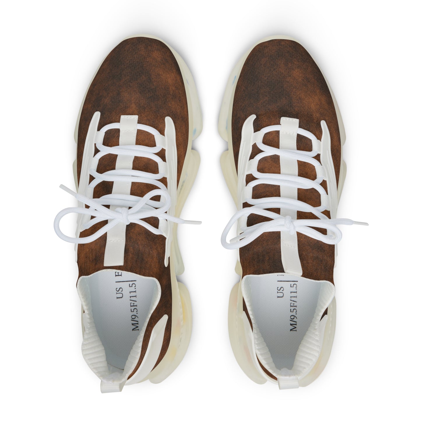 Men's Casual Mesh Sneakers - Stylish Brown Athletic Footwear