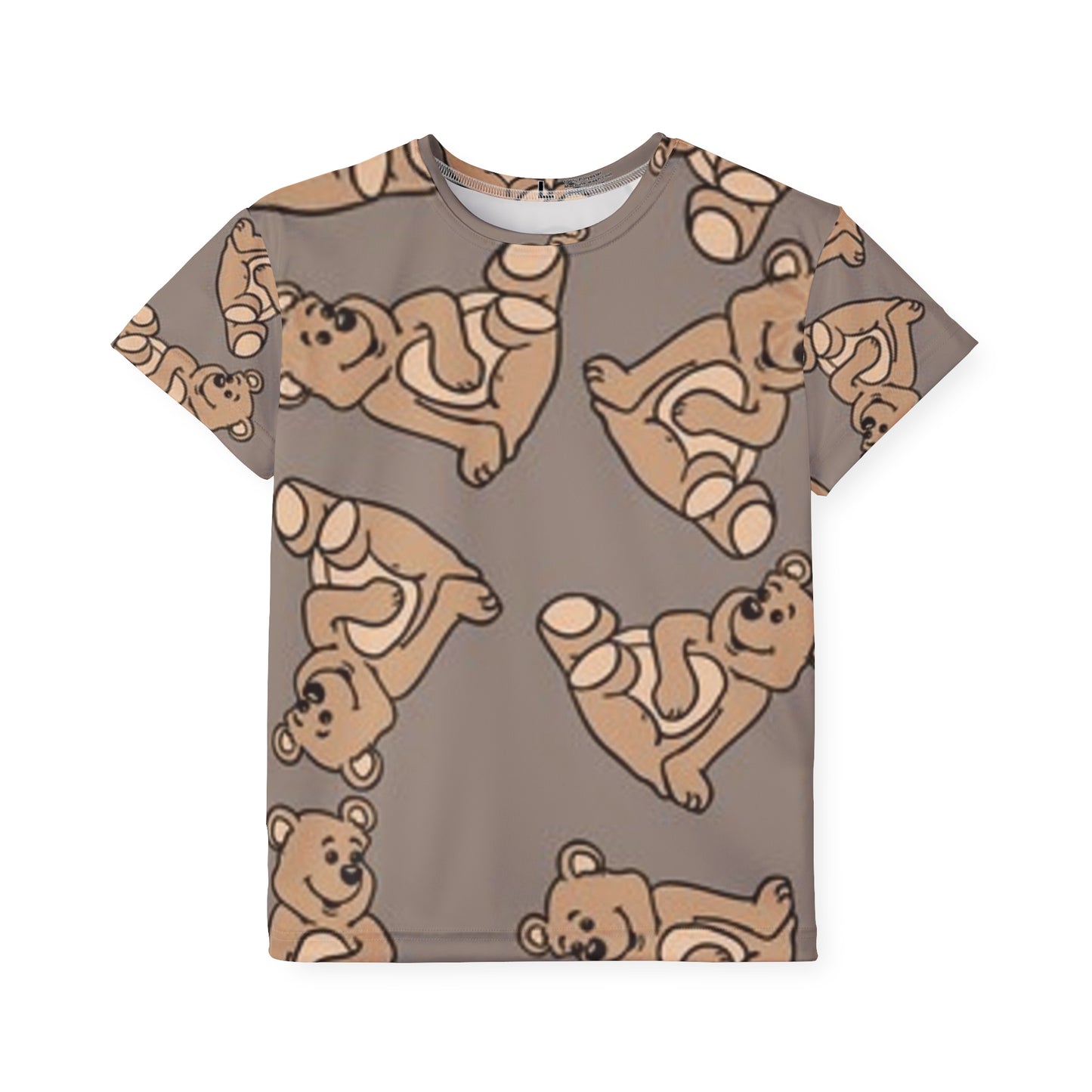 Cute Bear Kids Sports Jersey - Fun and Playful Tee for Active Little Ones