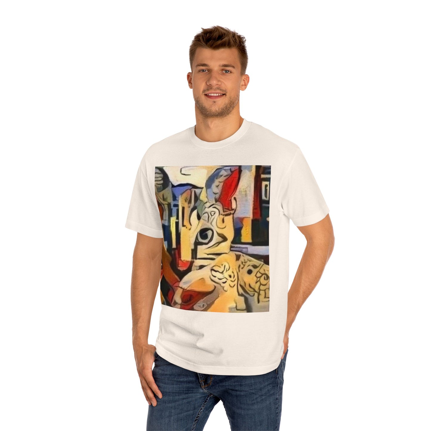 Artistic Unisex Classic Tee - Vibrant Abstract Design