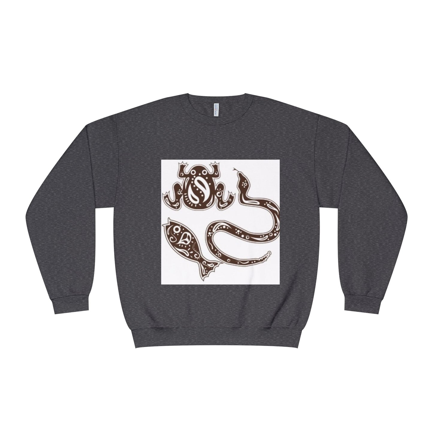 Whimsical Marine Life Unisex Crewneck Sweatshirt - Cozy Ocean-Inspired Apparel