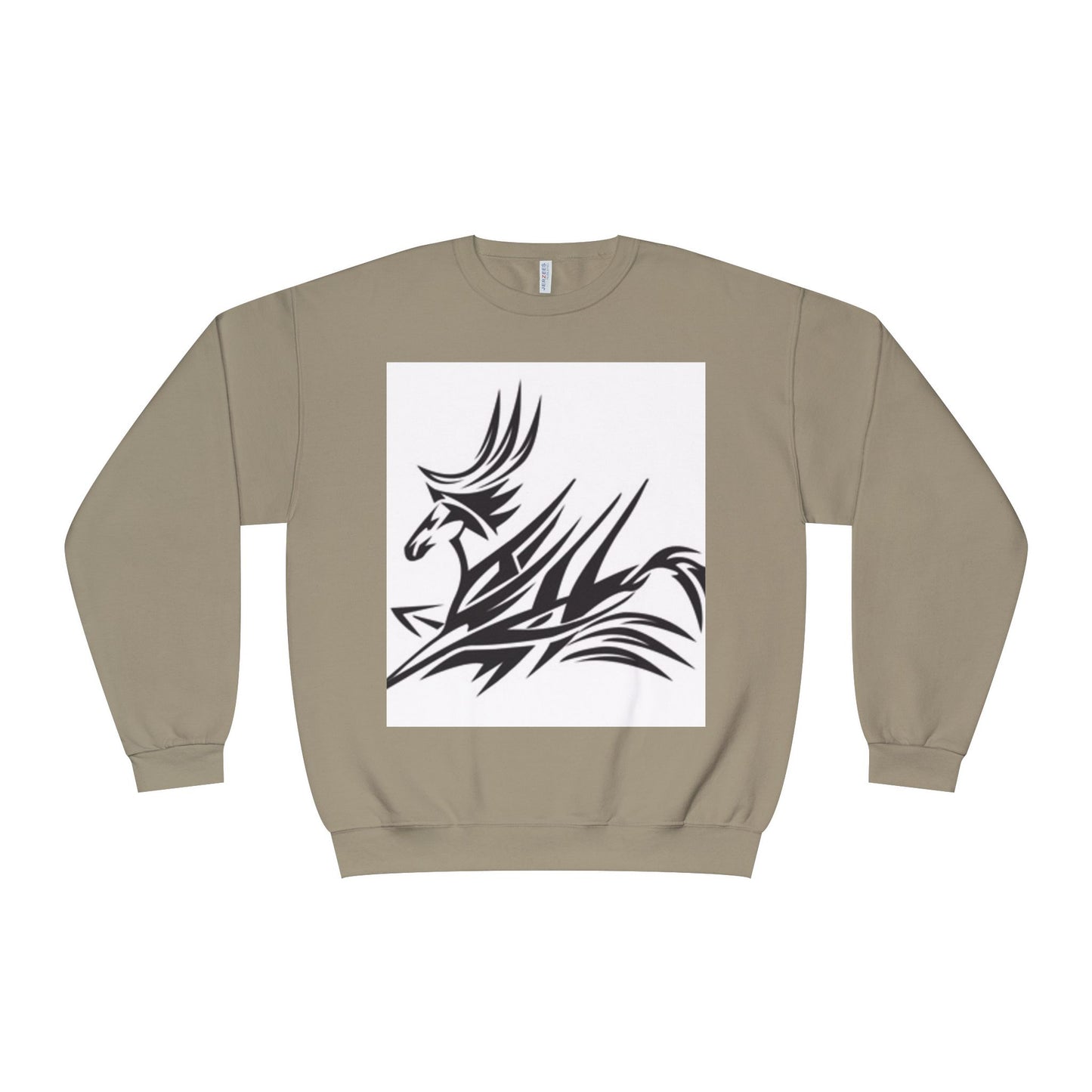 Trendy Tribal Design Unisex Crewneck Sweatshirt - Perfect for Casual Wear & Gifting