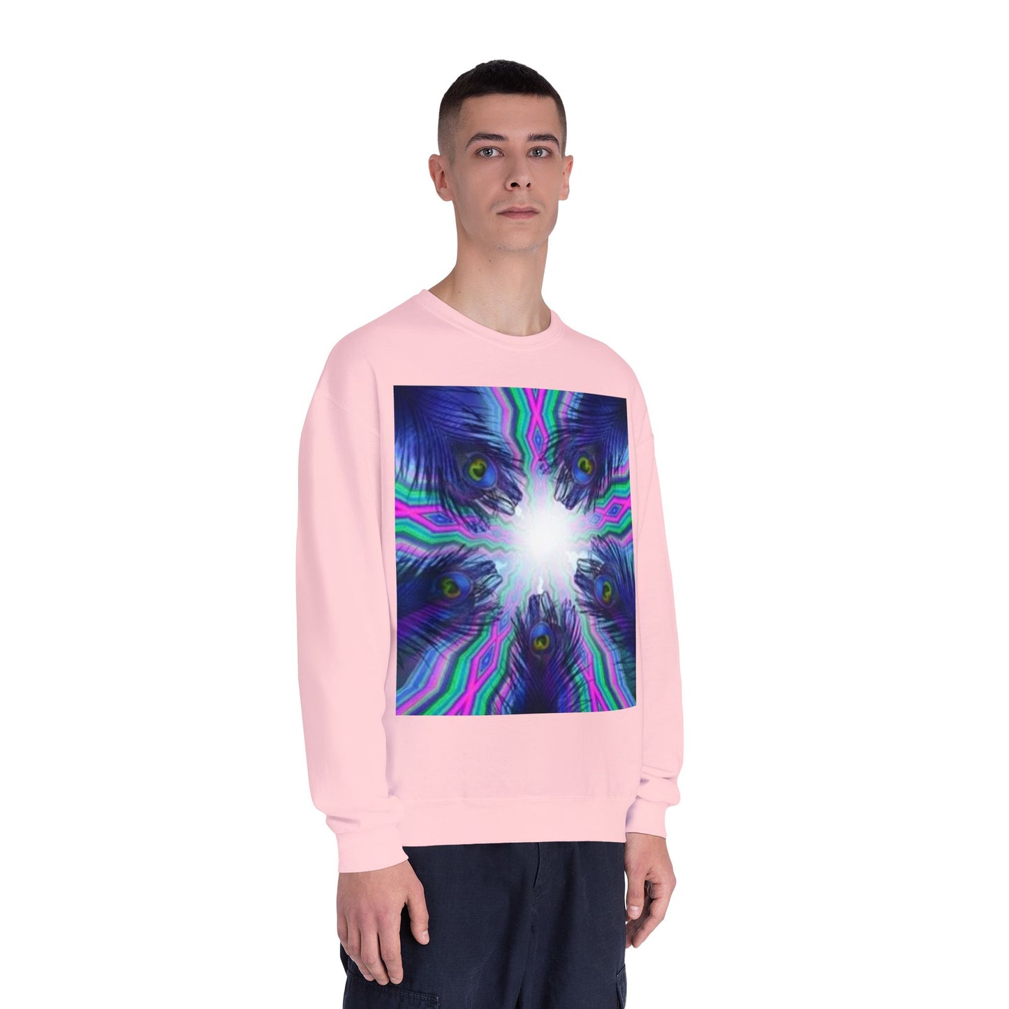 Psychedelic Art Crewneck Sweatshirt - Unisex Vibrant Graphic Sweatshirt