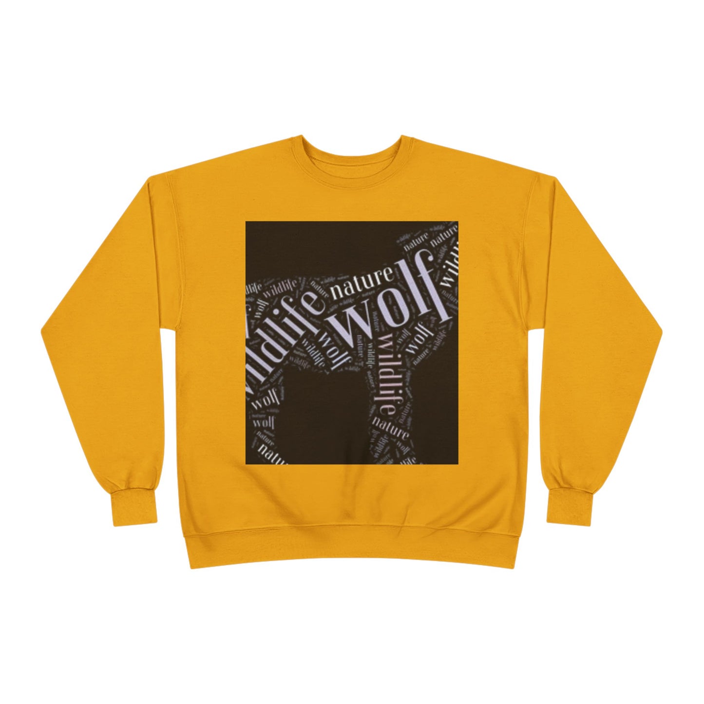 Unisex Eco-Friendly Wolf Graphic Crewneck Sweatshirt - Nature Lover Gift