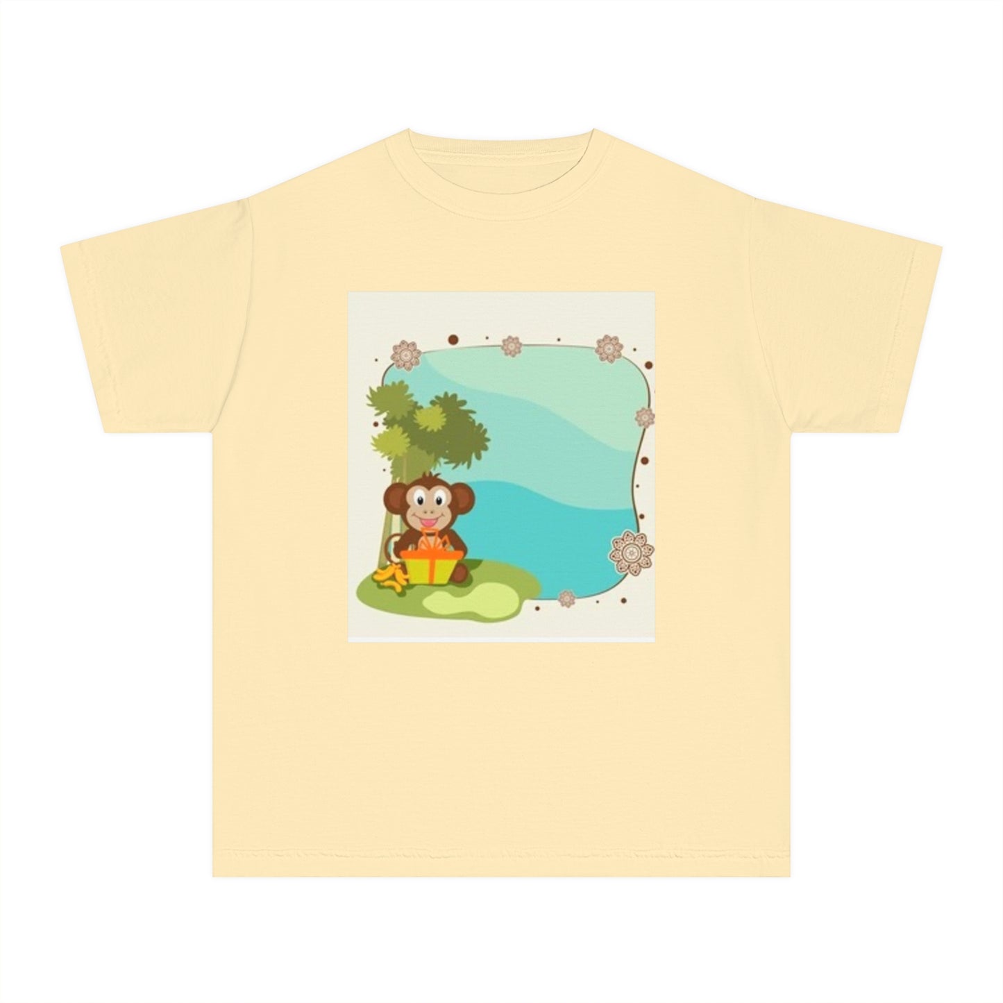 Cute Monkey Youth Midweight Tee - Perfect for Playful Days