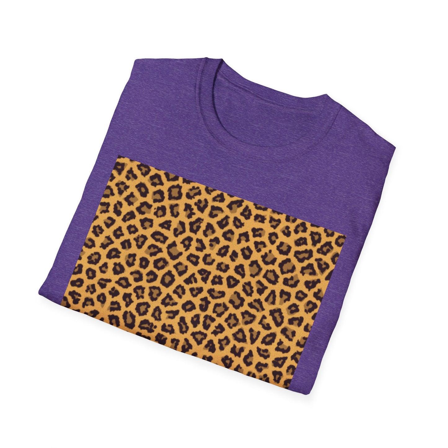Leopard Print Unisex Softstyle T-Shirt - Trendy Casual Wear