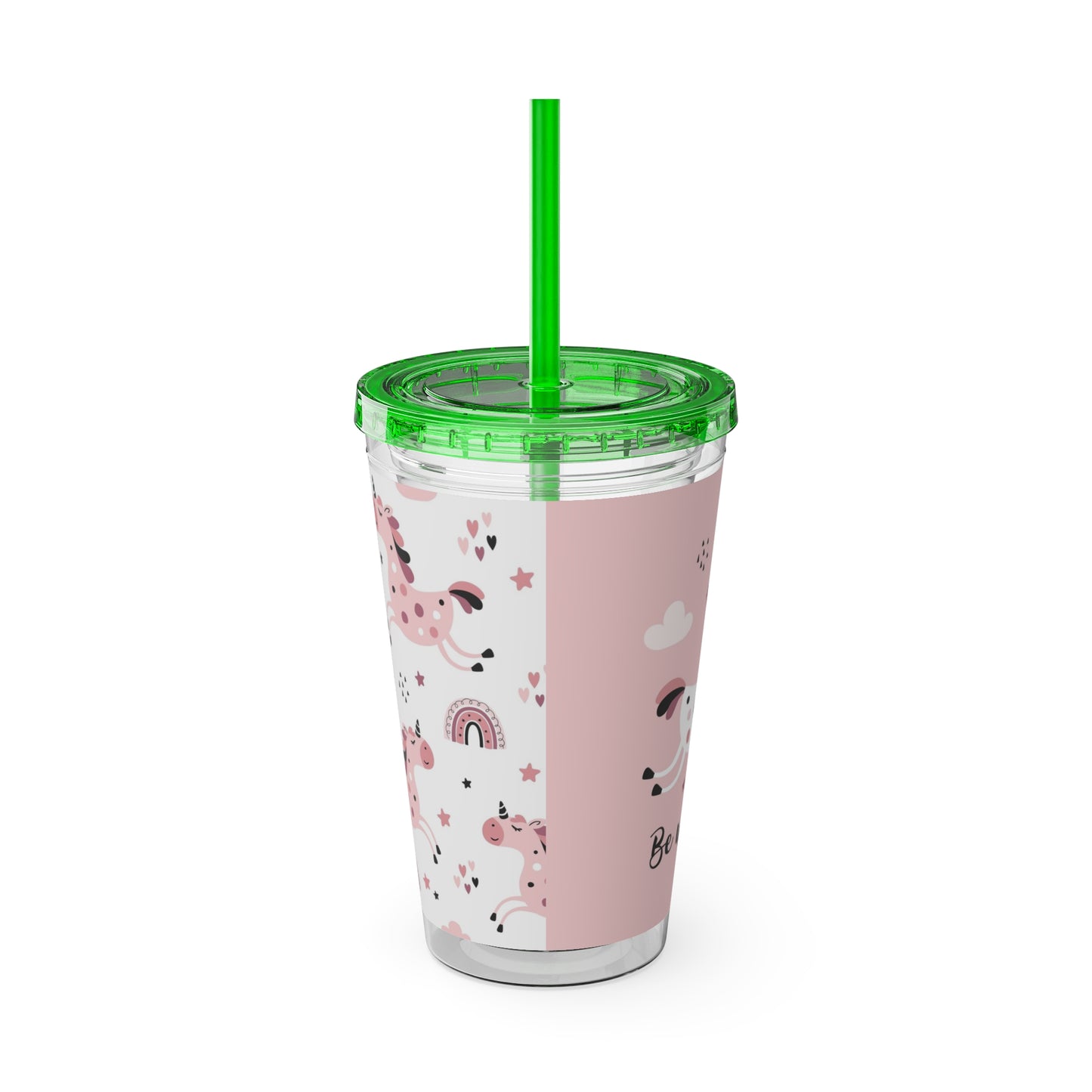 Sunsplash Unicorn Tumbler – 16oz Drinkware with Straw, Perfect for Kids & Unicorn Lovers