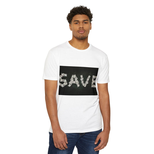 Unisex CVC Jersey T-shirt - 'SAVE' Money Design