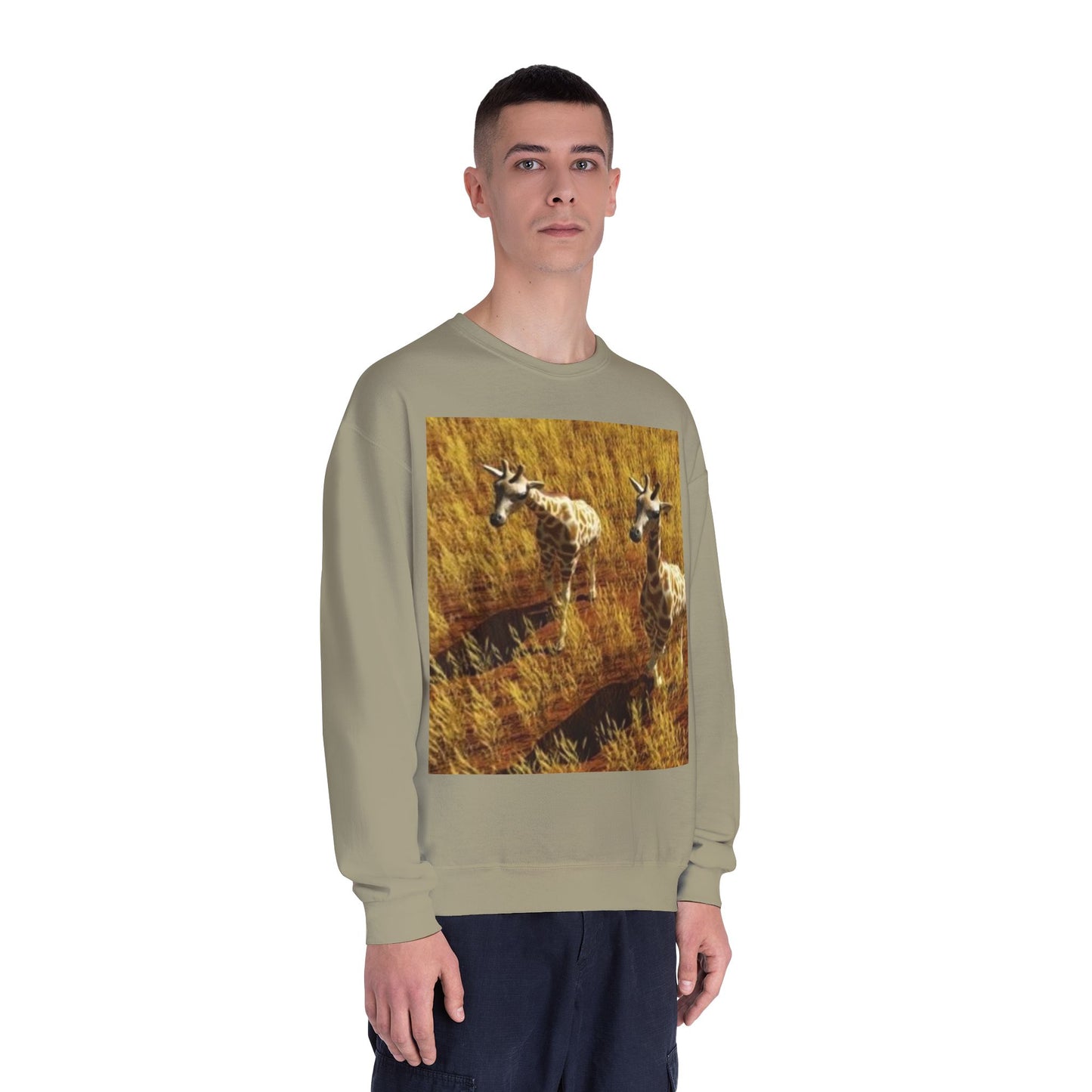 Giraffe Inspired Cozy Sweatshirt - Perfect for Wildlife Lovers
