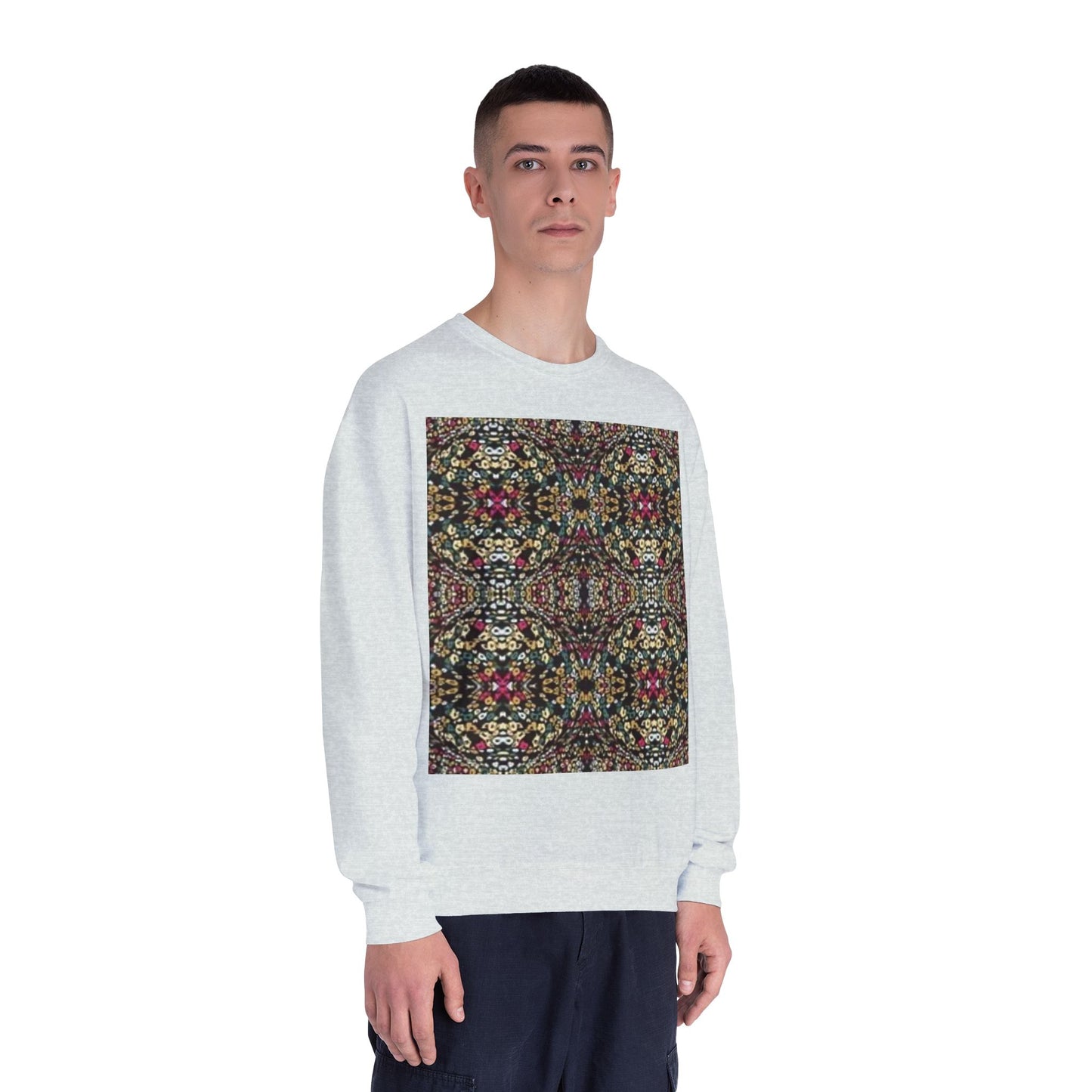 Vibrant Floral Pattern Unisex Crewneck Sweatshirt