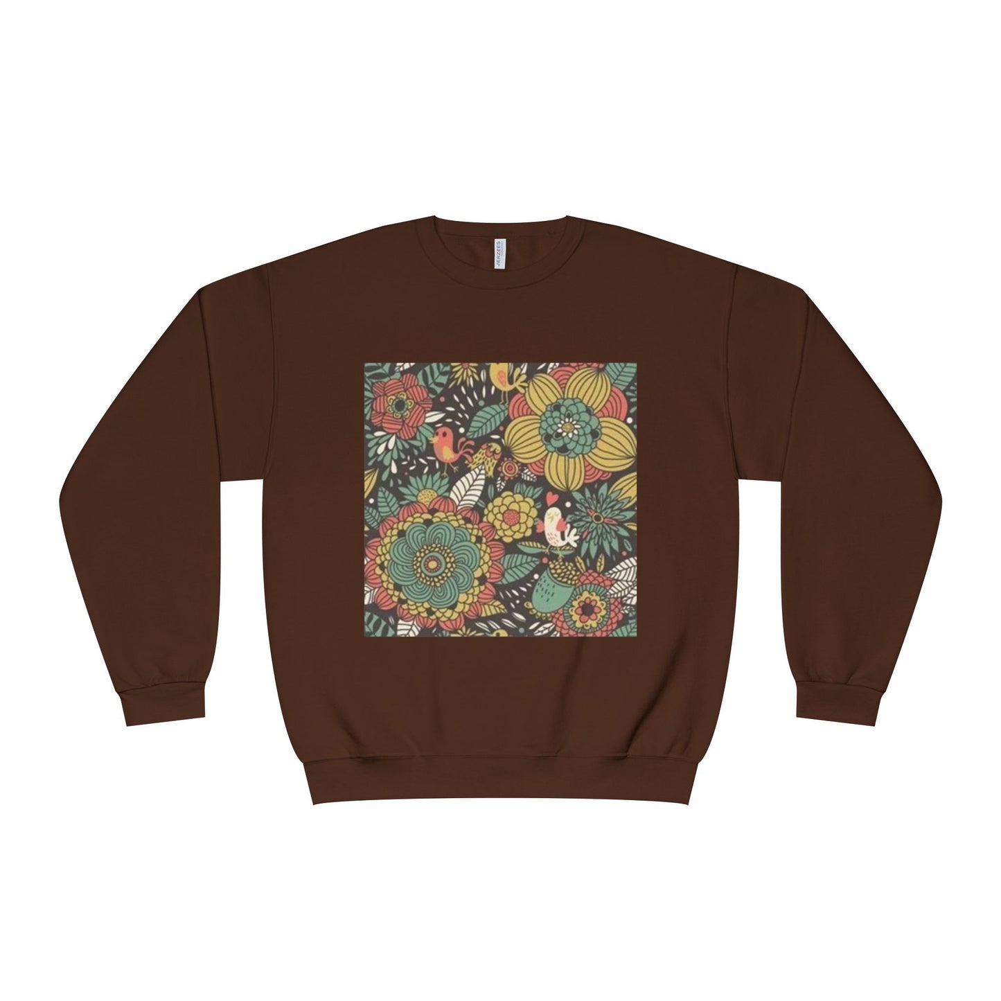 Vibrant Floral Unisex Crewneck Sweatshirt - Cozy Nature-Inspired Apparel
