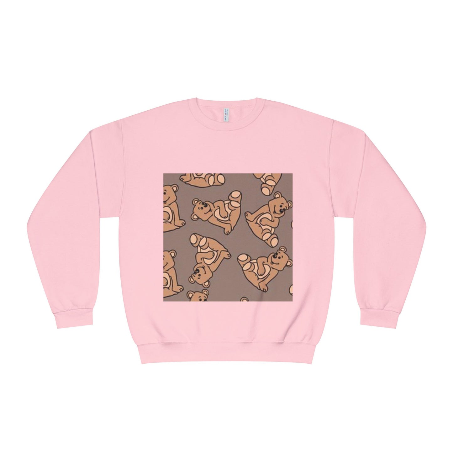 Cozy Bear Print Crewneck Sweatshirt - Perfect for Animal Lovers & Casual Comfort