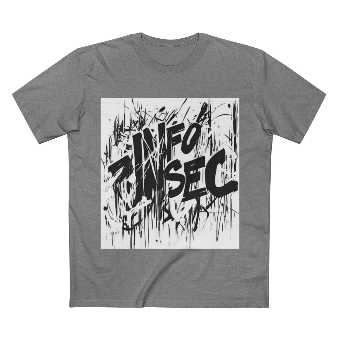 Trendy Graphic Tee with 'INFO SEC' Design – Perfect for Casual Wear or Cybersecurity Fans