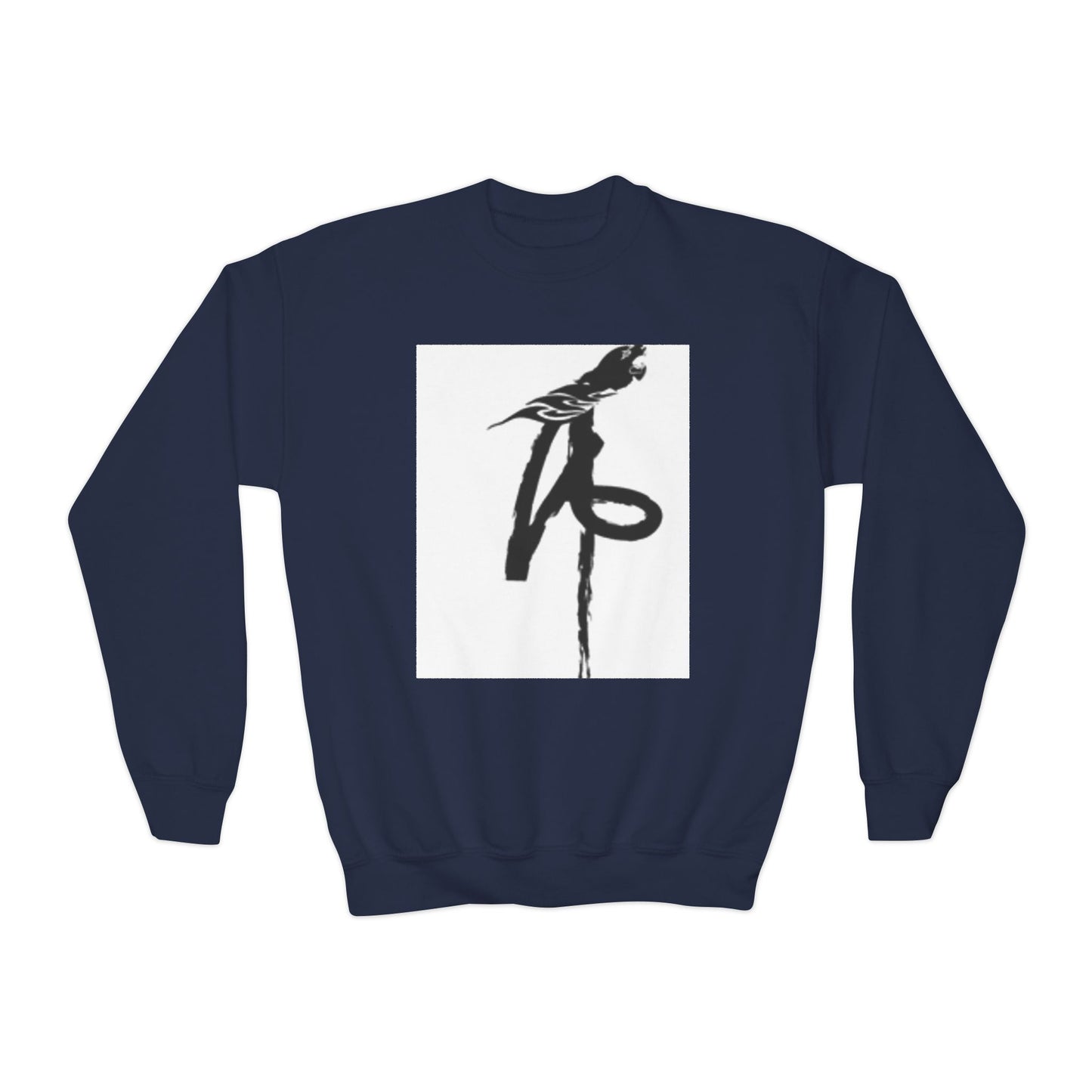Youth Crewneck Sweatshirt with Parrot Design - Comfortable & Stylish for All Occasions