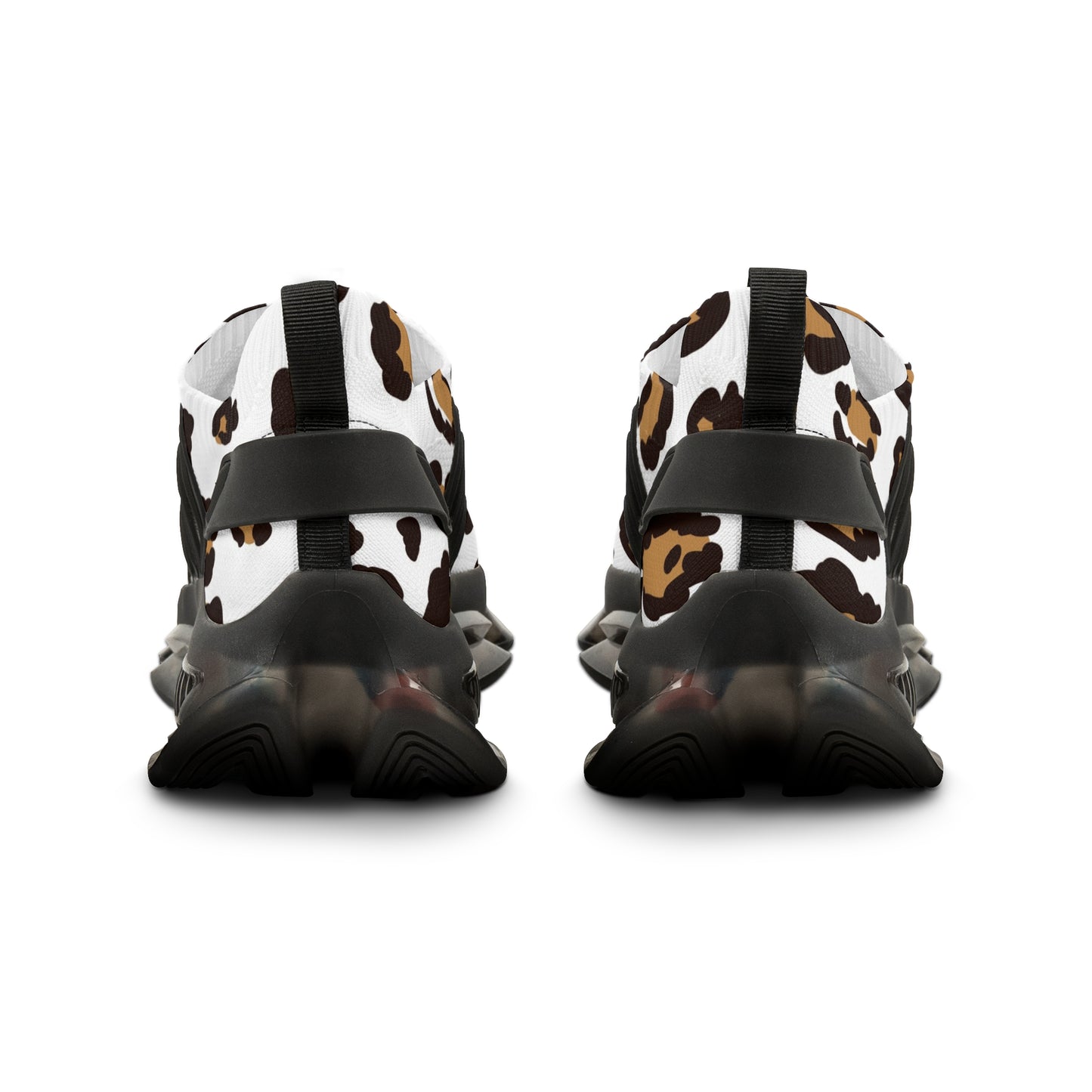 Stylish Leopard Print Men's Mesh Sneakers | Lightweight Athletic Shoes