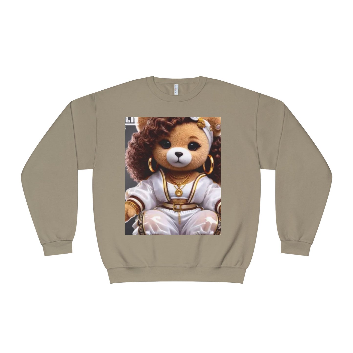 Stylish Bear Graphic Crewneck Sweatshirt - Cozy Fashion for Animal Lovers