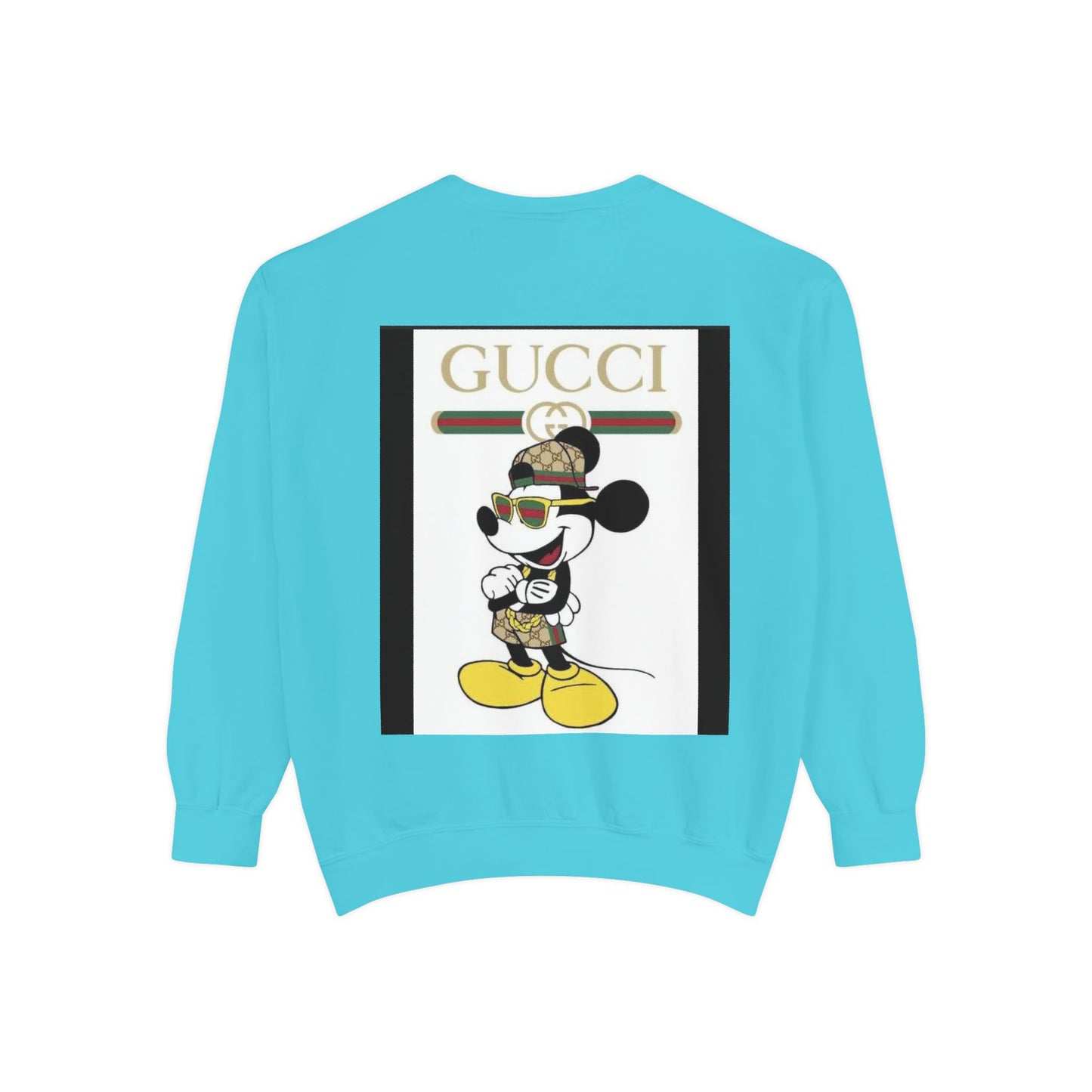Mickey Mouse Gucci Streetwear Sweatshirt - Unisex Garment-Dyed