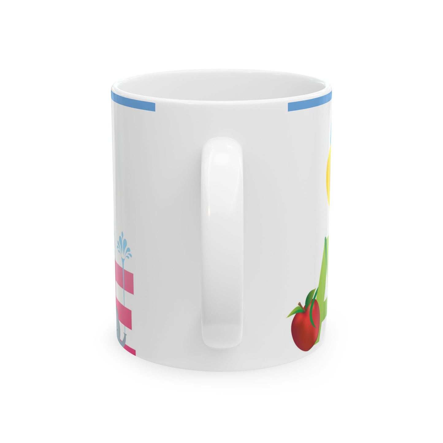 Elegant Nature-Inspired 11oz & 15oz Ceramic Mug with Bird and Floral Designs