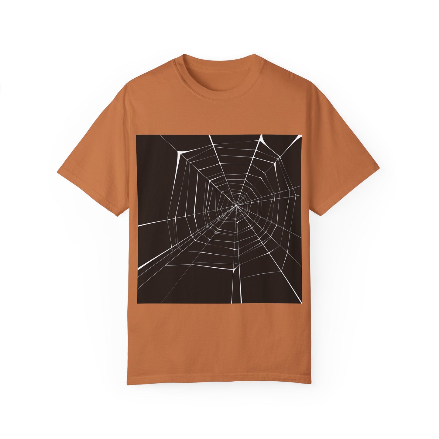 Spooky Spider Web Unisex Garment-Dyed T-Shirt